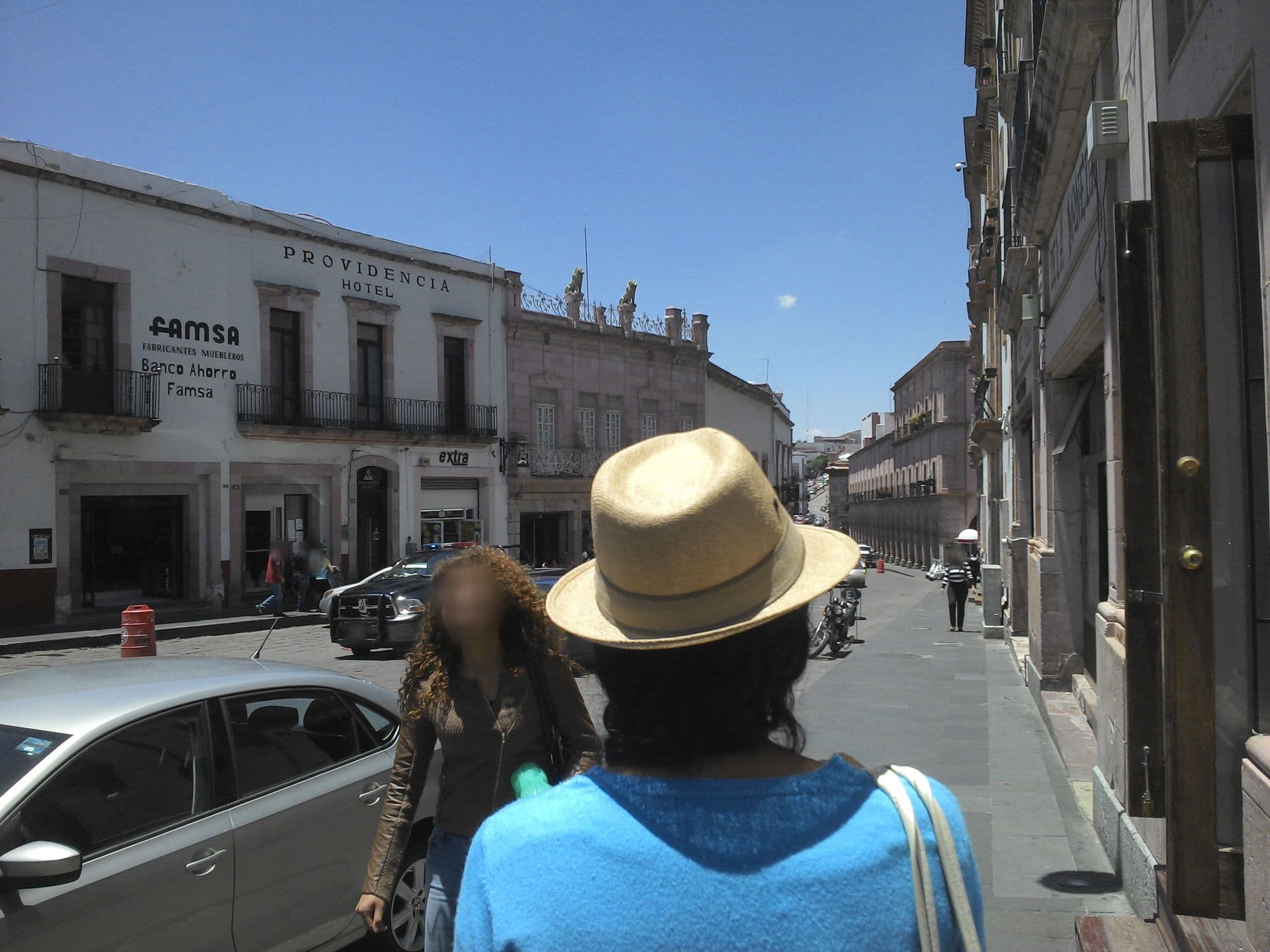Street view near Hotel Posada de la Moneda, Zacatecas — © xe1gyp (CC BY-SA · Mapillary)