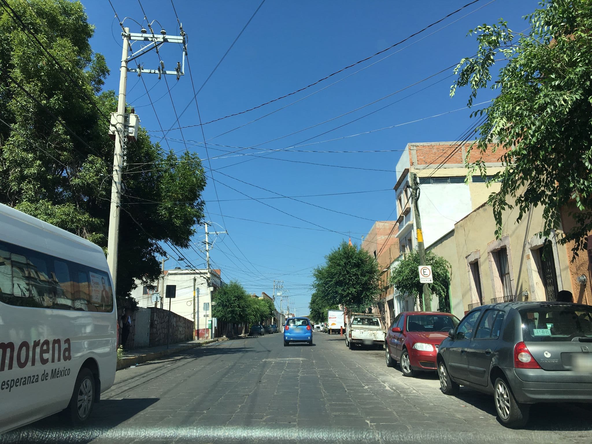 Street view near Hotel Boutique Matiana Morelos, Zacatecas — © ccossio (CC BY-SA · Mapillary)
