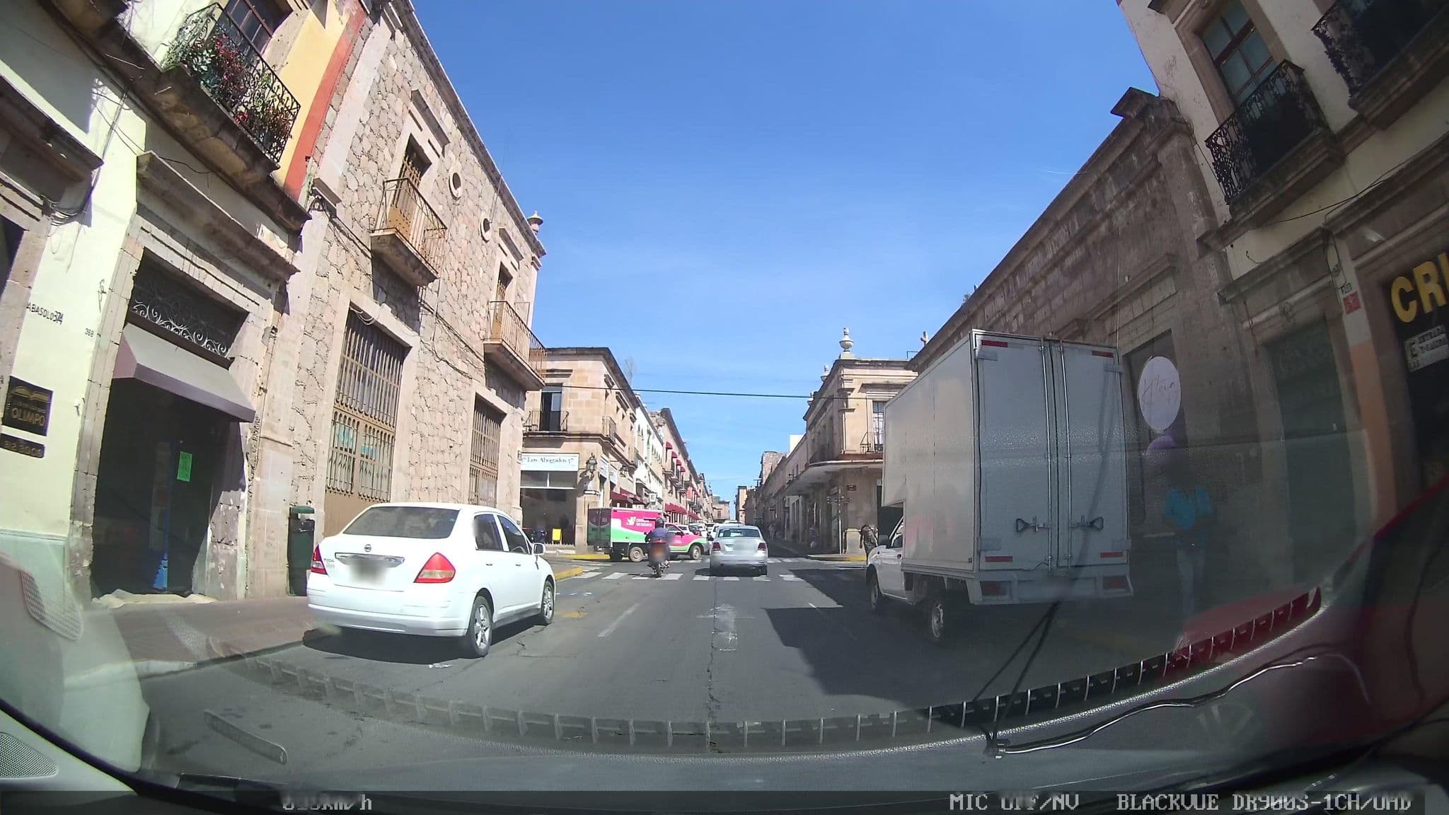 Street view near Hotel Refugio Agustino, Morelia — © nicovargas (CC BY-SA · Mapillary)