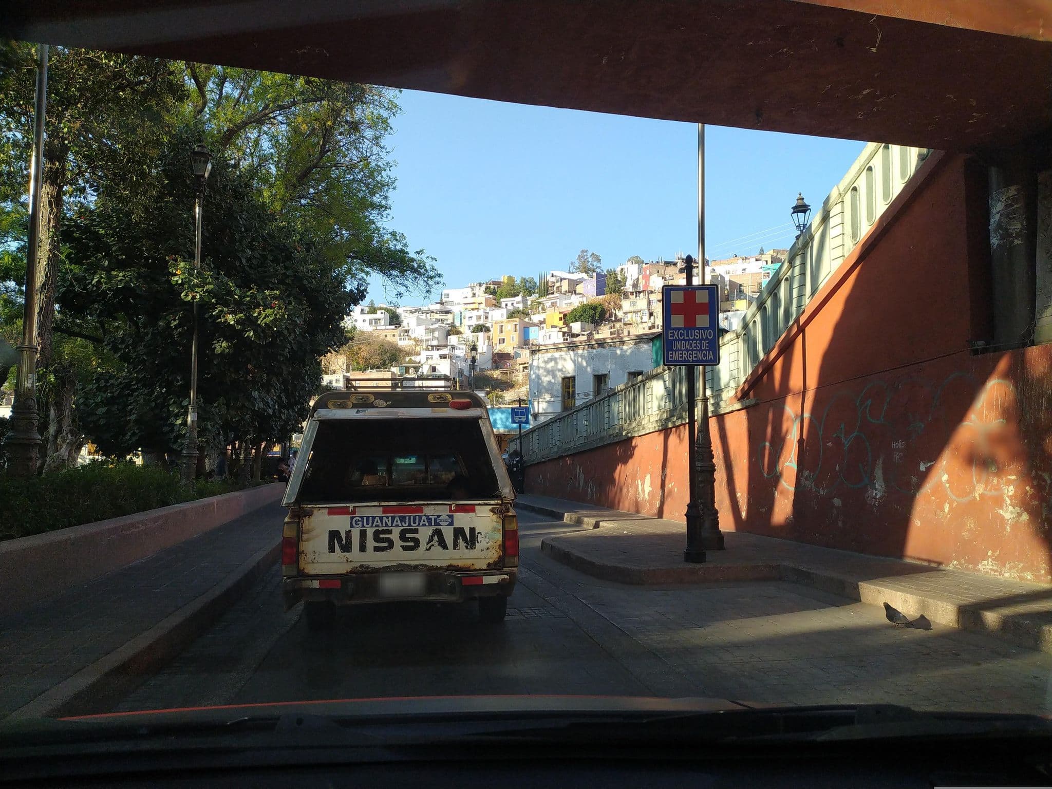 Street view near Quinta Las  Acasias, Guanajuato — © xe1gyp (CC BY-SA · Mapillary)