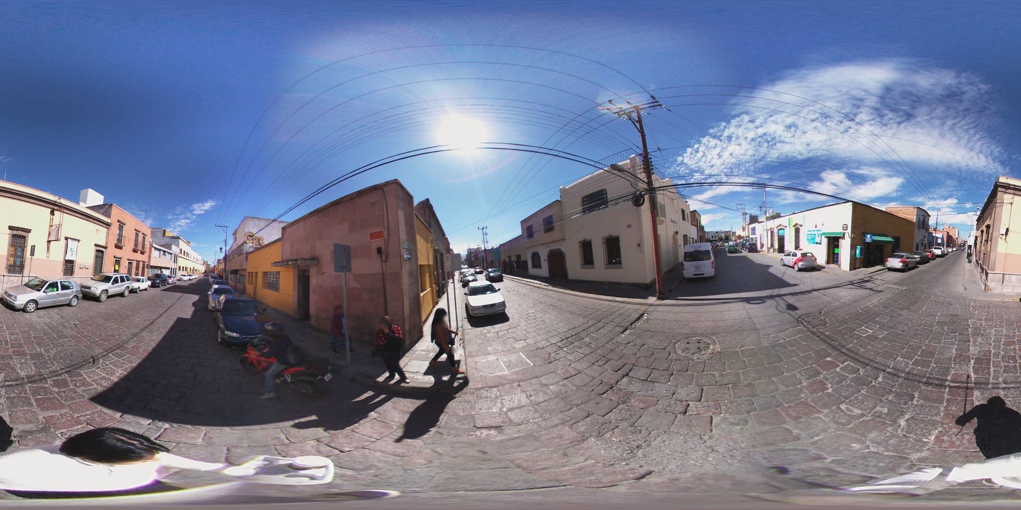 Street view near Hikuri Eco Hostal, San Luis Potosí — © ccossio (CC BY-SA · Mapillary)