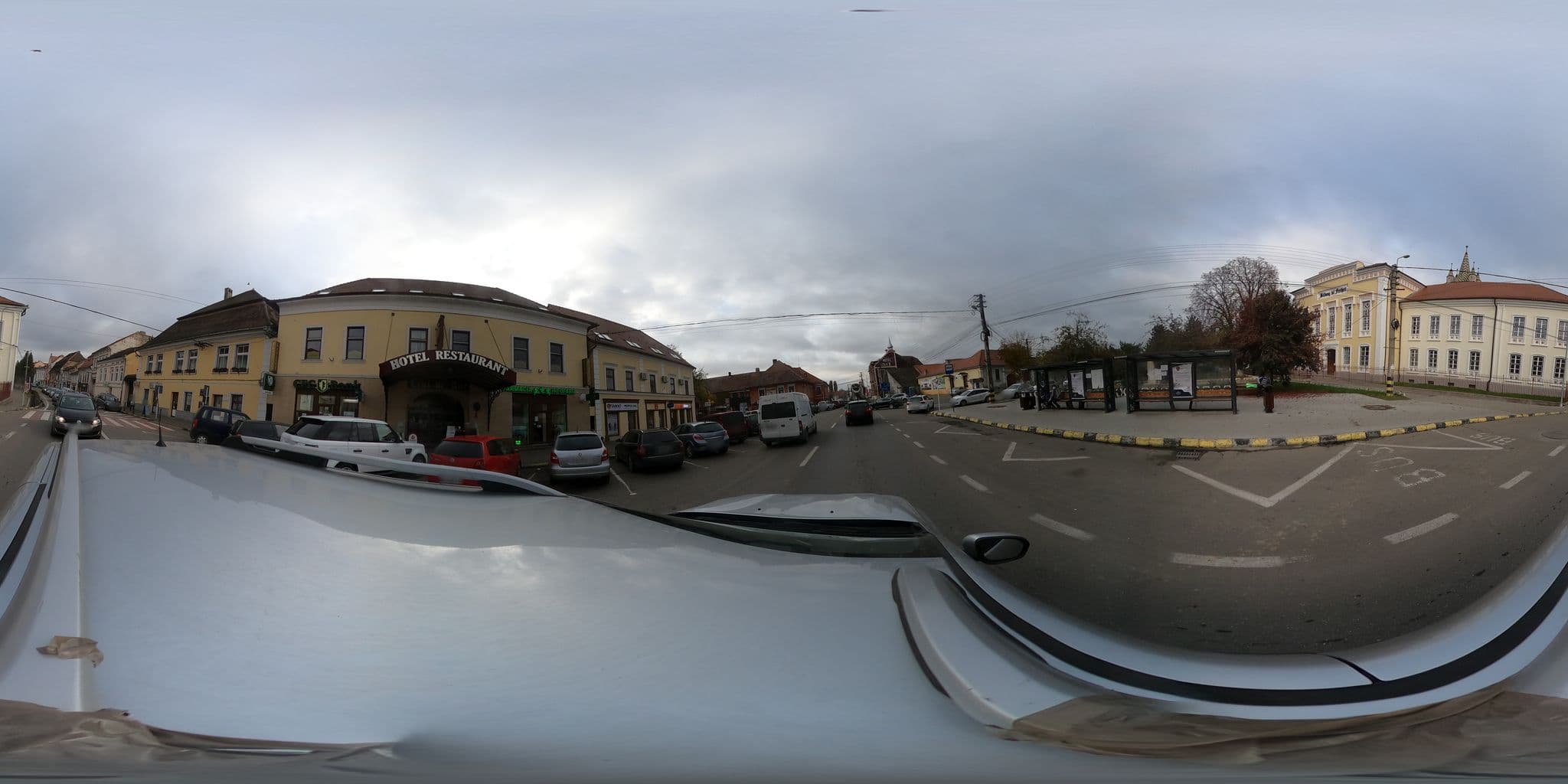 Street view near Hotel Leul de Aur, Sebeş — © bogdancandrea (CC BY-SA · Mapillary)