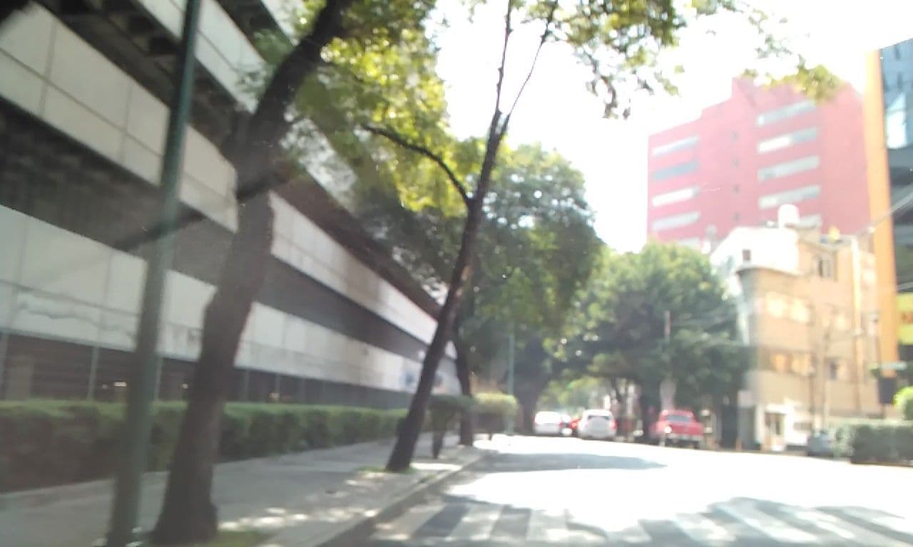 Street view near Hotel Gin, Cuauhtémoc — © ccossio (CC BY-SA · Mapillary)