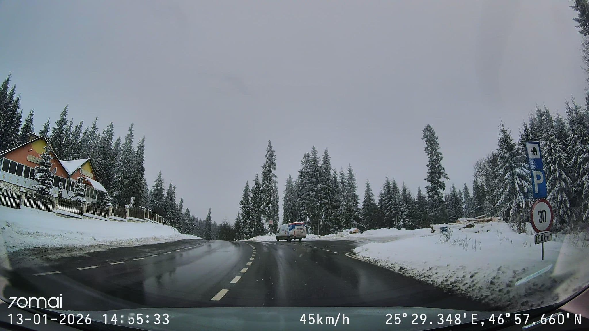 Street view near Pensiunea Vanda, Borsec — © doriel (CC BY-SA · Mapillary)