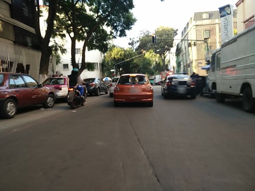Street view near Hotel Pánuco, Cuauhtémoc — © ccossio (CC BY-SA · Mapillary)