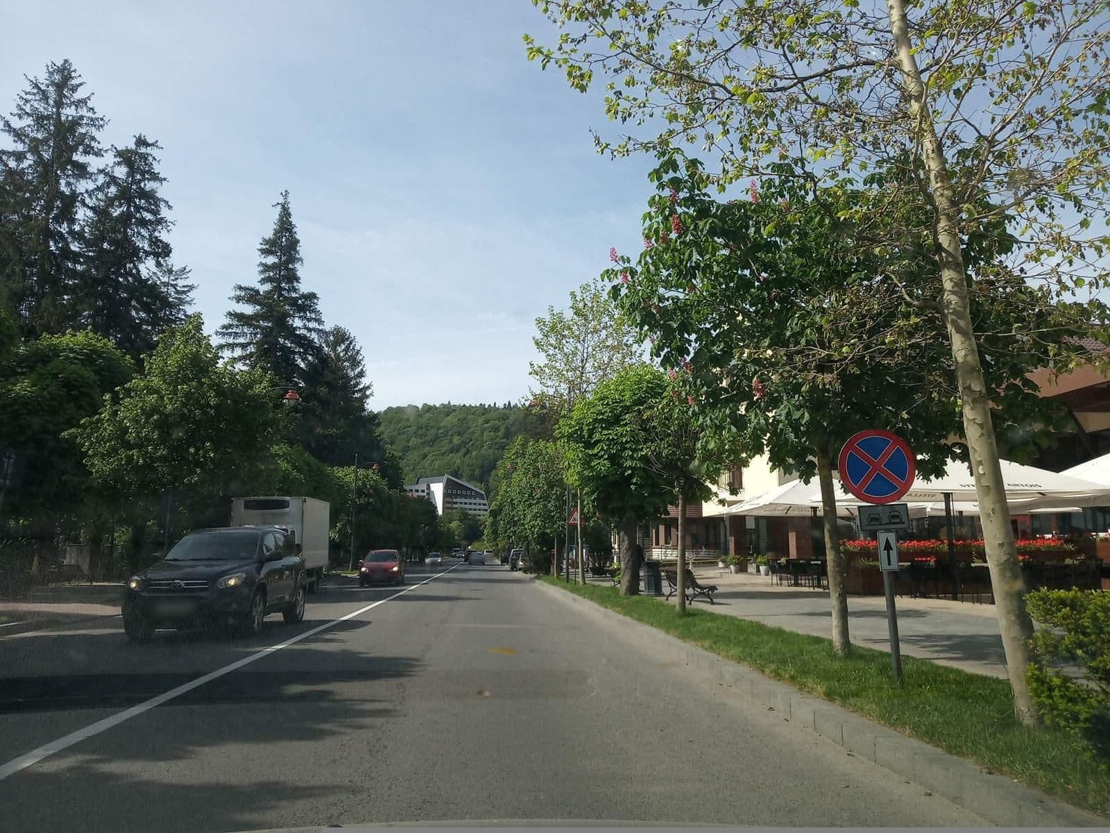 Street view near Hotel Anda, Sinaia