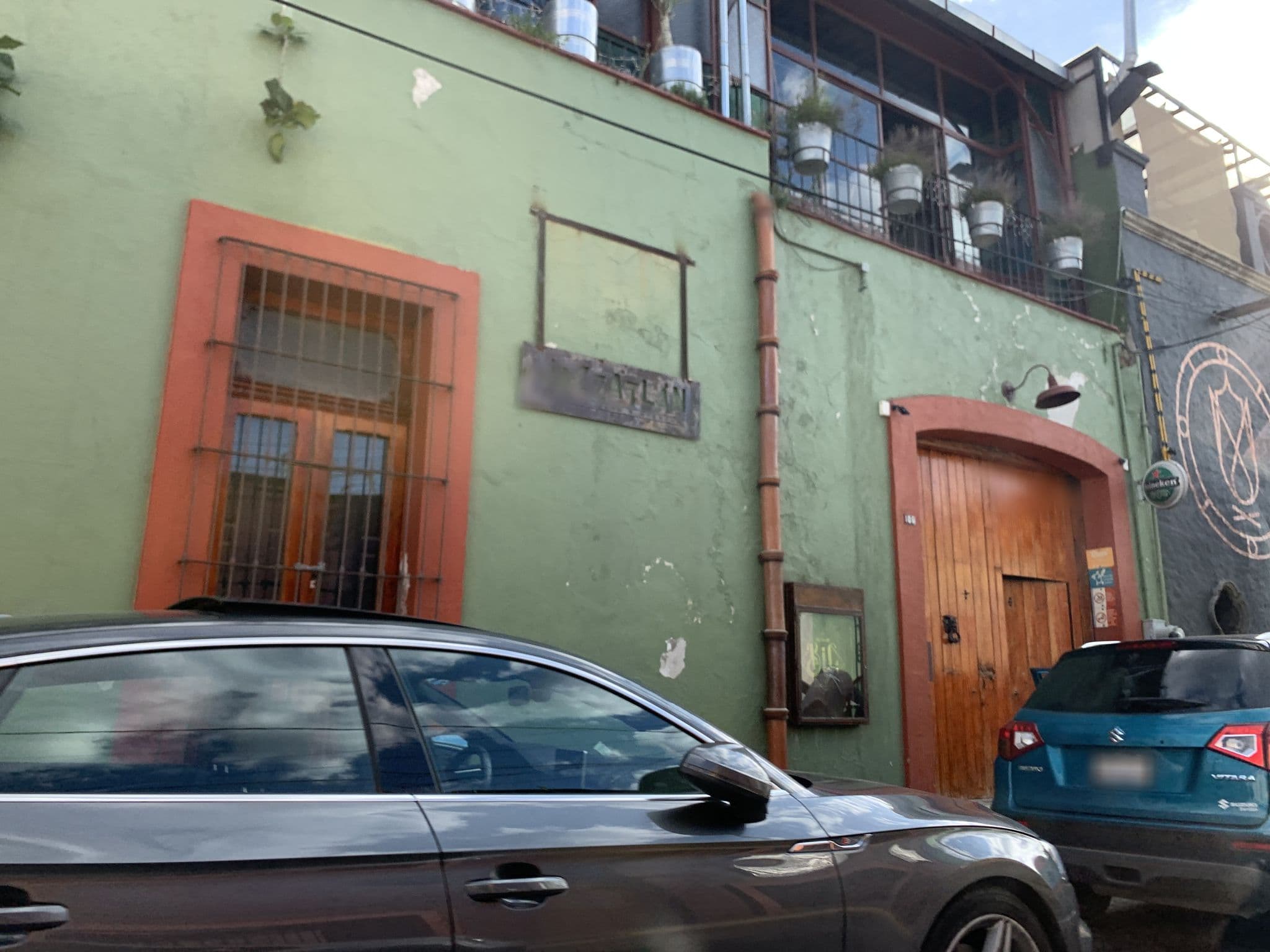 Street view near Chez Wáffle, Cholula — © innerpace (CC BY-SA · Mapillary)