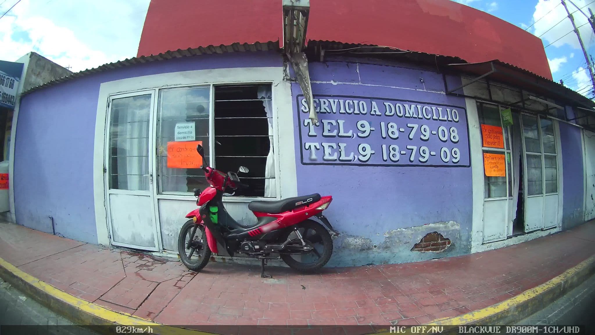 Street view near Hostal de San Pedro, Cholula — © kaart_4 (CC BY-SA · Mapillary)
