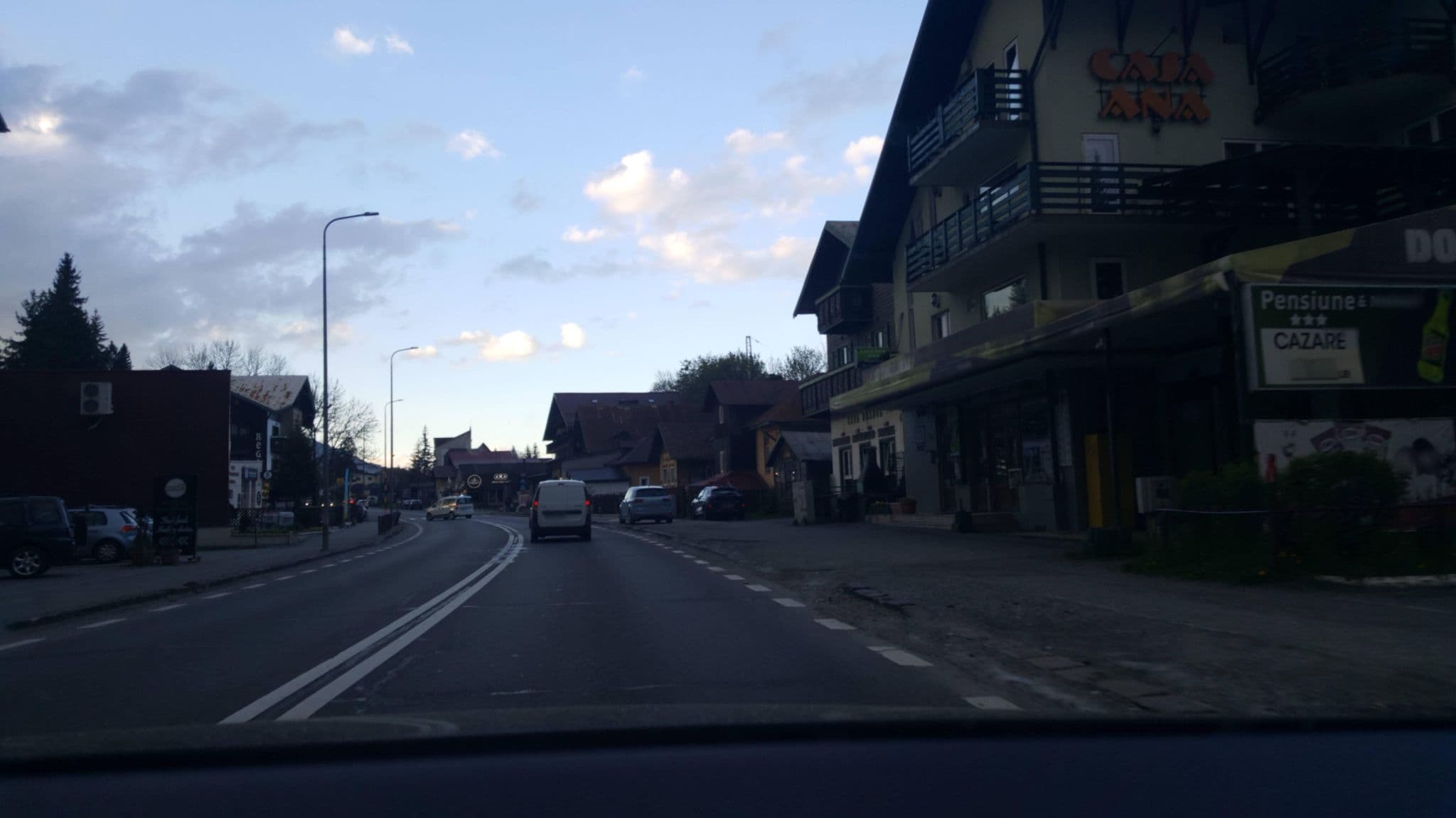 Street view near Casa Bradul, Predeal