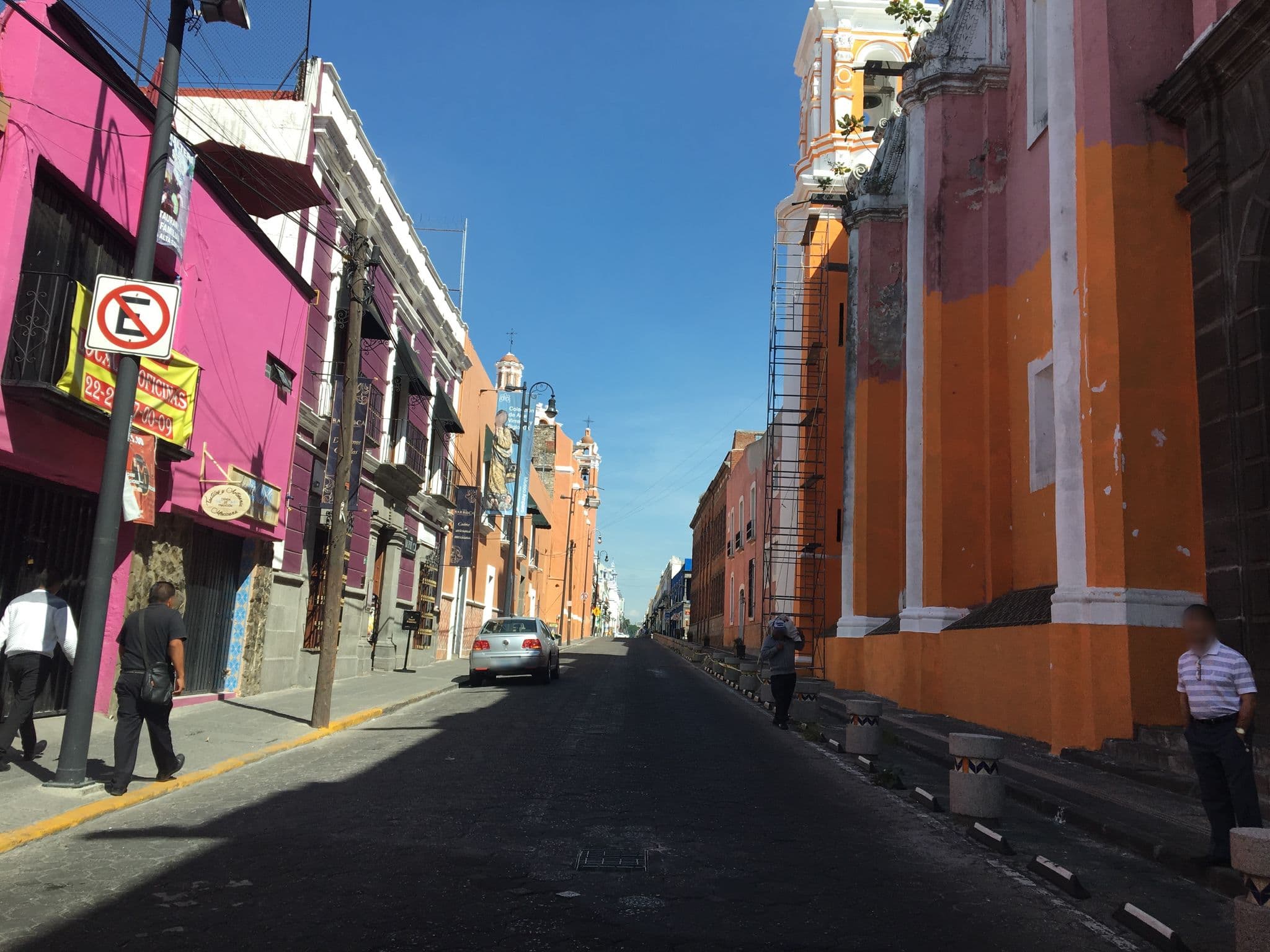 Street view near Hotel Casa Abolengo, Puebla — © ccossio (CC BY-SA · Mapillary)