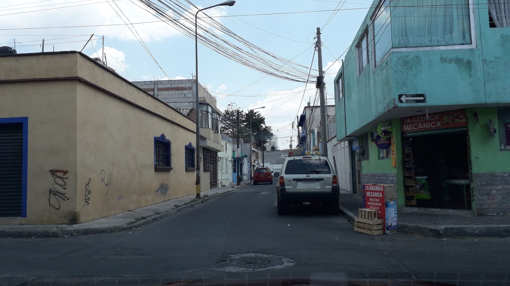 Street view near Pensión Estudiantes, Puebla — © gchava85 (CC BY-SA · Mapillary)