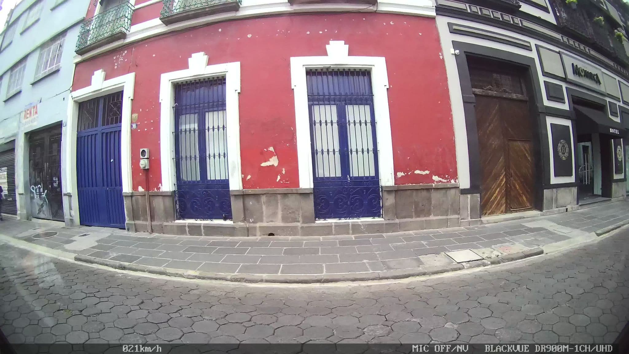 Street view near Hostal Agua Dulce, Puebla — © kaart_4 (CC BY-SA · Mapillary)