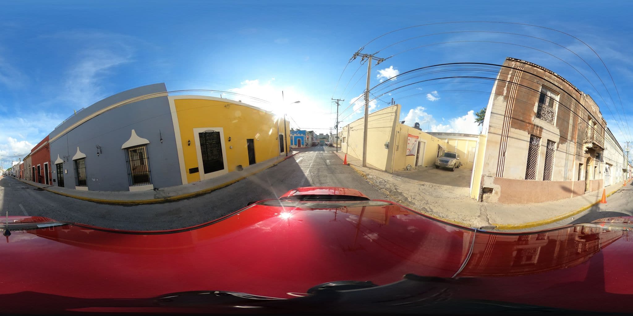 Street view near Posada Santiago Guesthouse, Mérida — © innerpace360 (CC BY-SA · Mapillary)