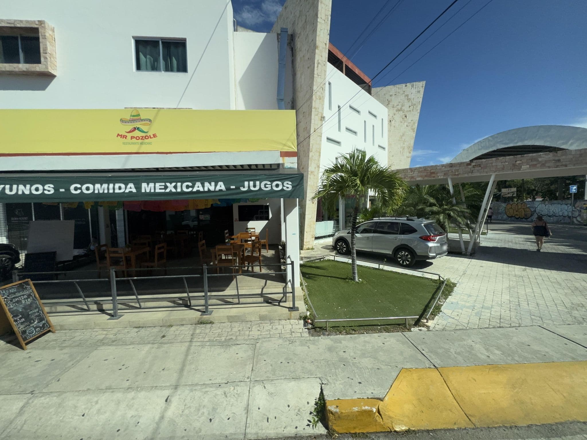 Street view near Hotel Tierra Maya, Playa del Carmen — © quickness805 (CC BY-SA · Mapillary)