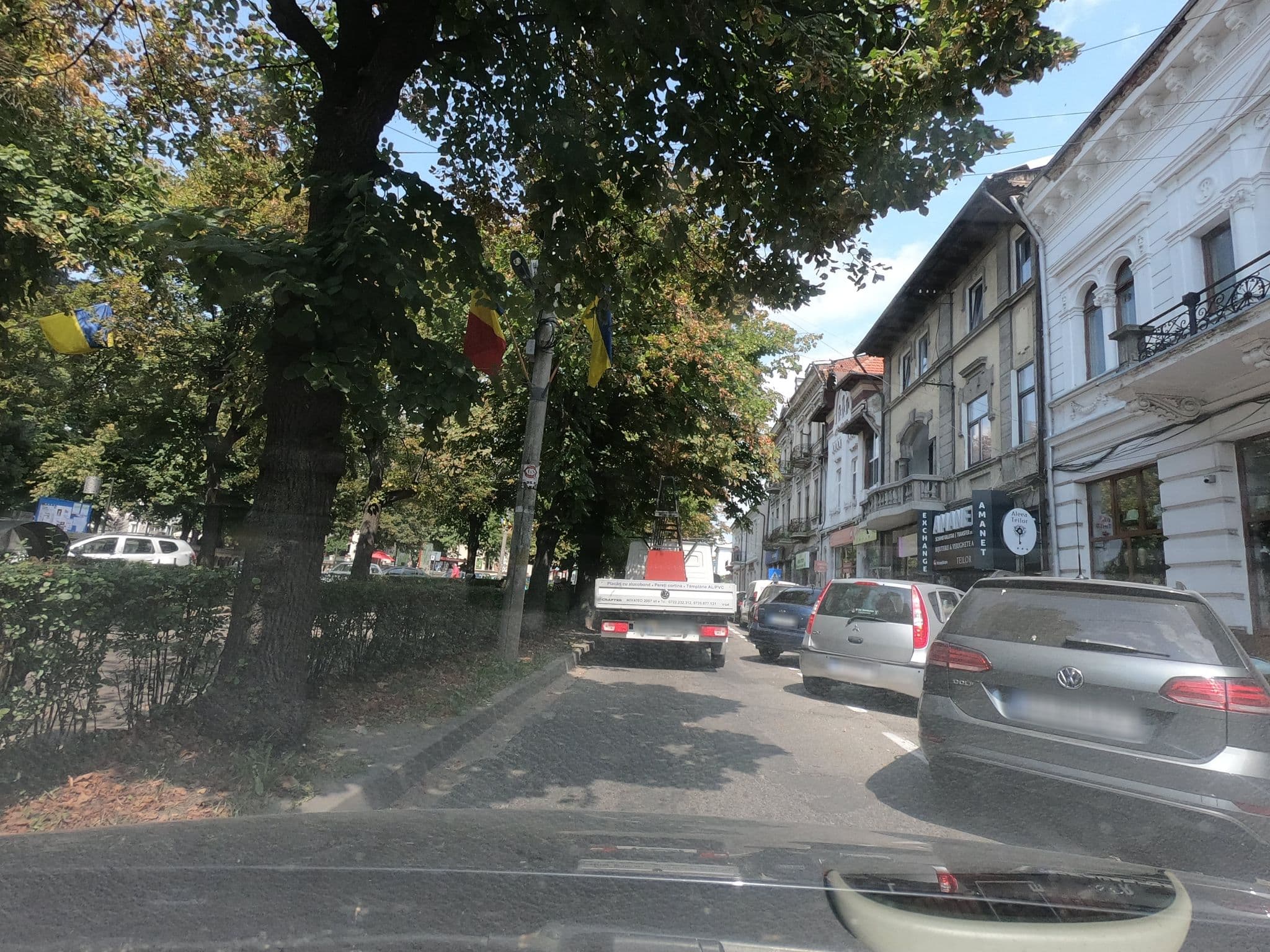 Street view near Pensiunea Aleea Teilor, Bughea de Sus — © greyfish (CC BY-SA · Mapillary)