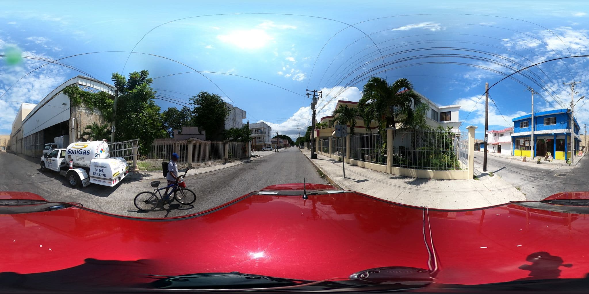 Street view near Hotel Progreso, Cancún — © innerpace360 (CC BY-SA · Mapillary)