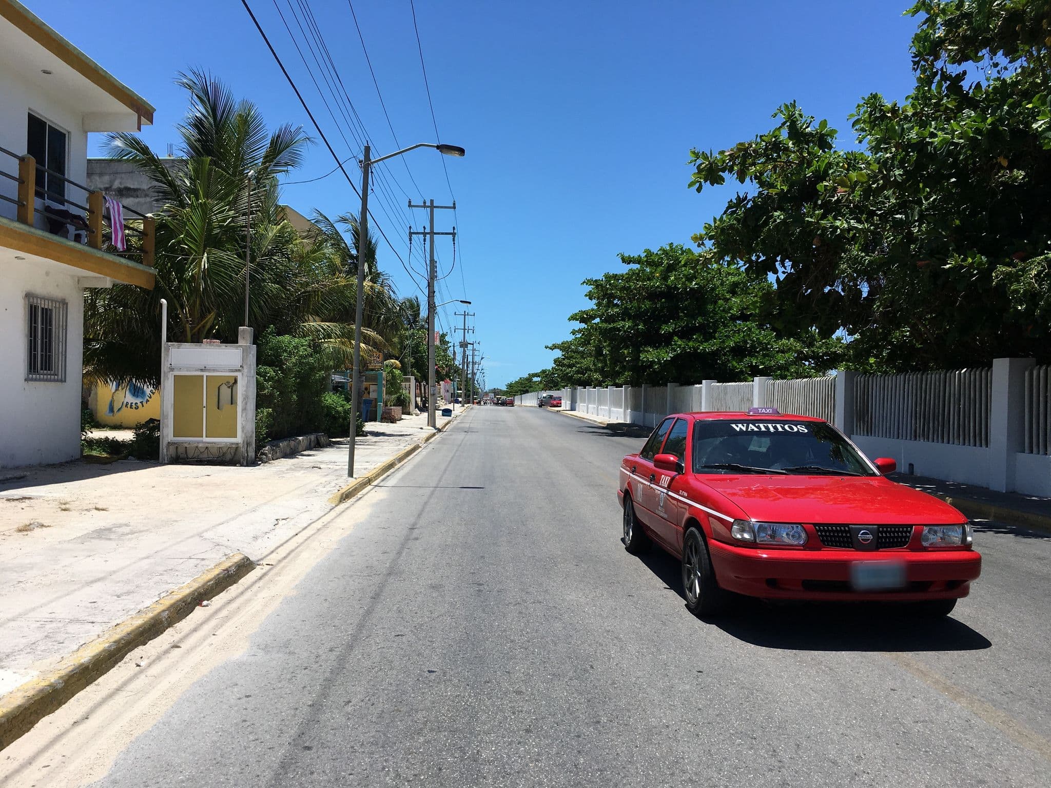 Street view near The Soggy Peso, Isla Mujeres — © ccossio (CC BY-SA · Mapillary)