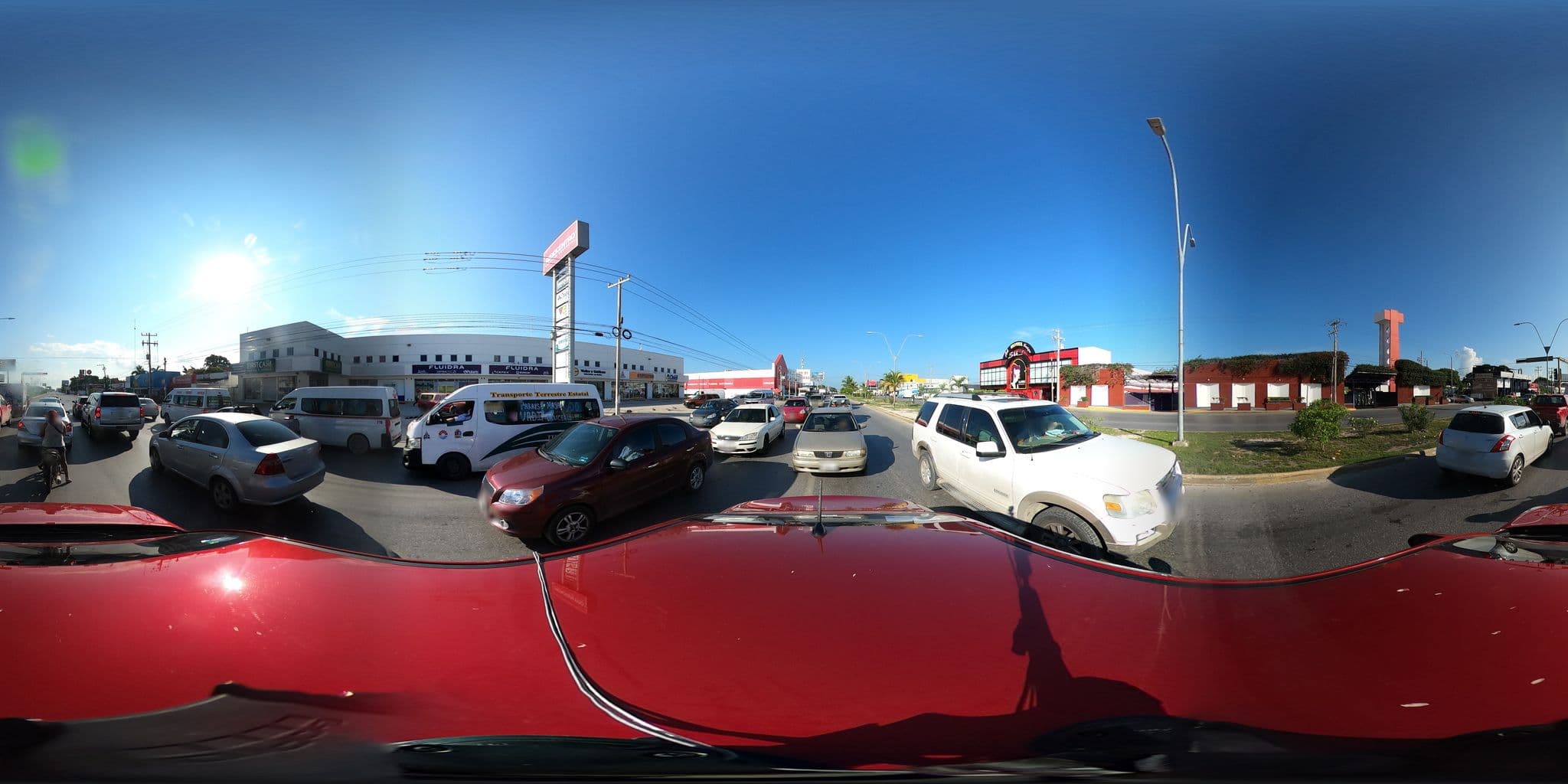 Street view near Motel La Finca, Cancún — © innerpace360 (CC BY-SA · Mapillary)