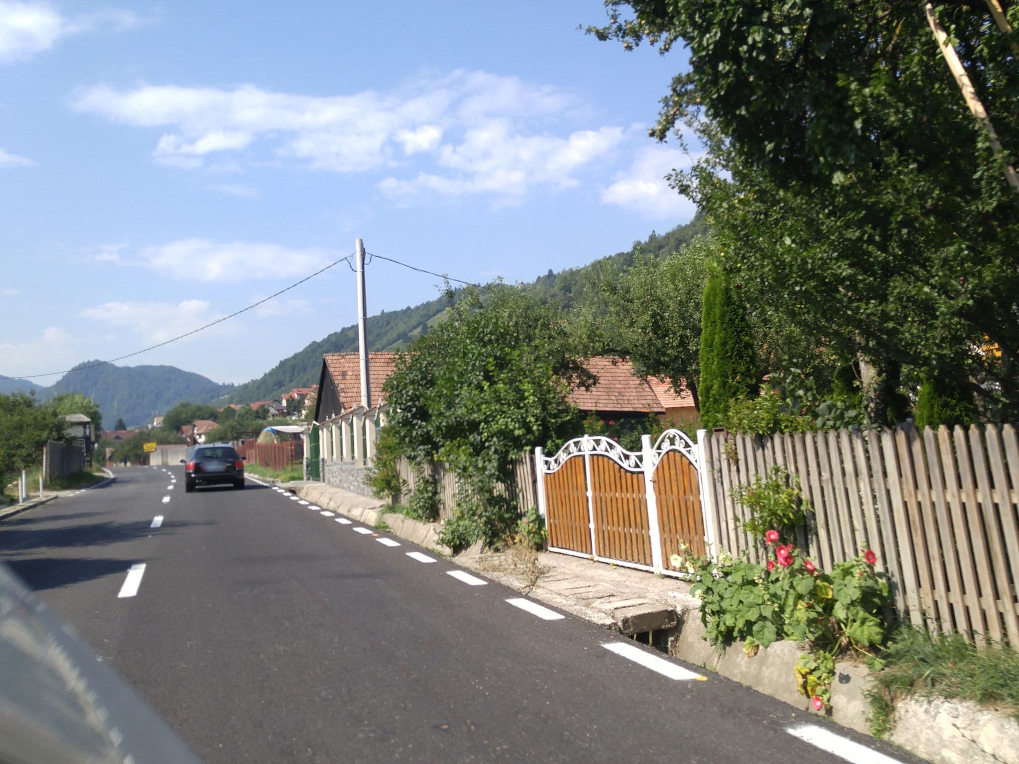 Street view near Pensiunea Codruț, Moeciu de Jos