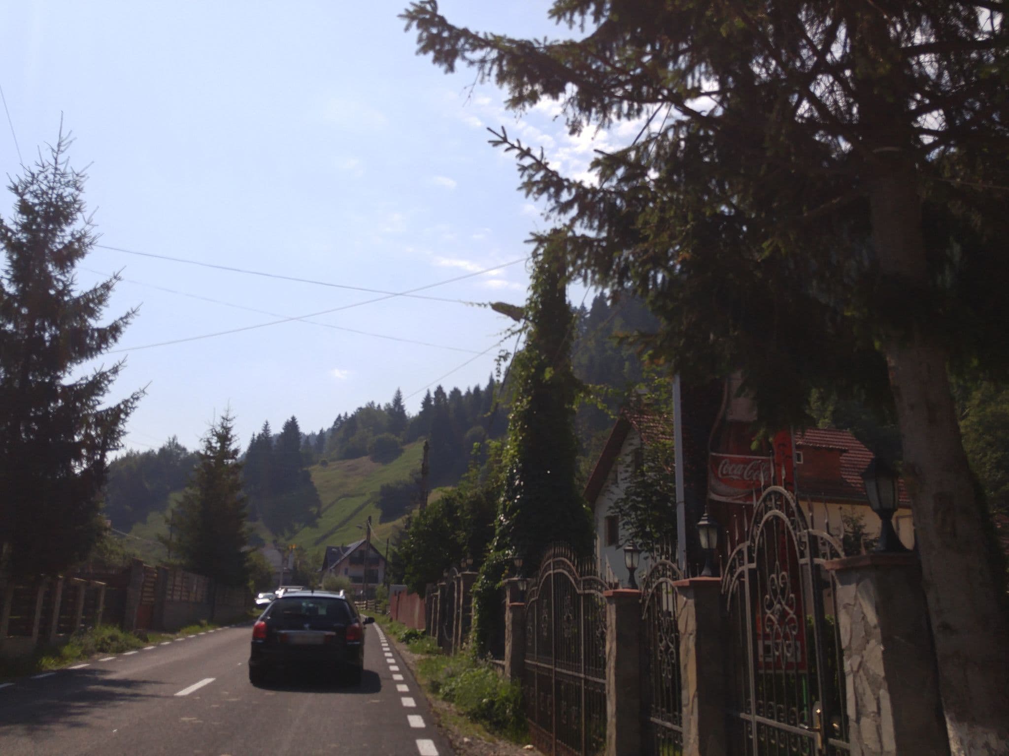 Street view near Pensiunea Millenium, Moeciu de Jos
