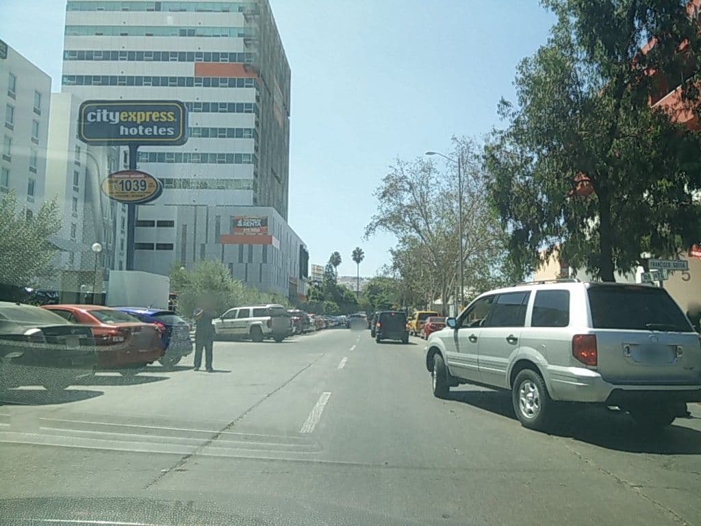 Street view near Centro De Negocios Cityexpress, Tijuana — © ccossio (CC BY-SA · Mapillary)