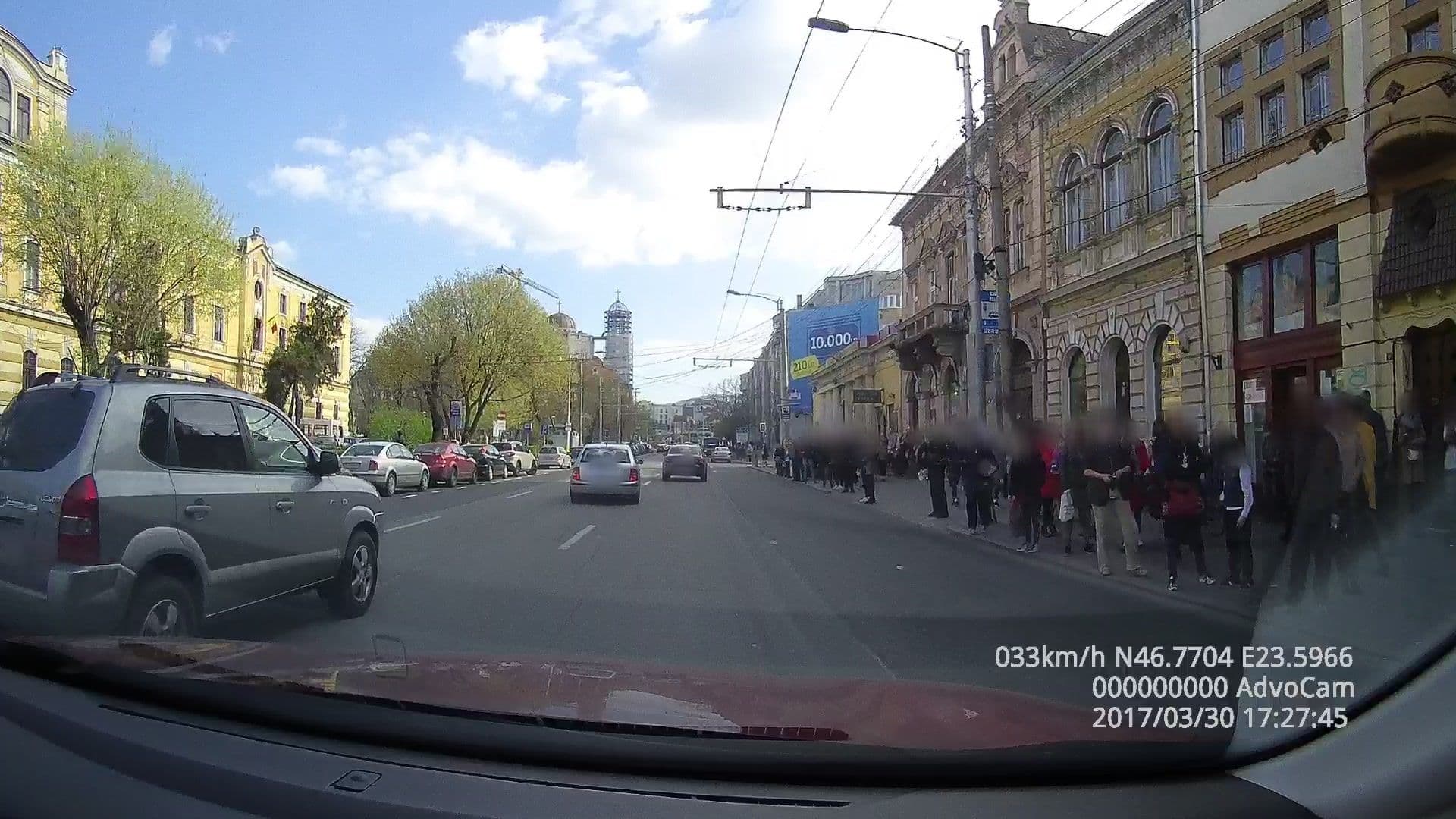 Street view near Palace Bulevard Inn, Cluj-Napoca — © tavi (CC BY-SA · Mapillary)