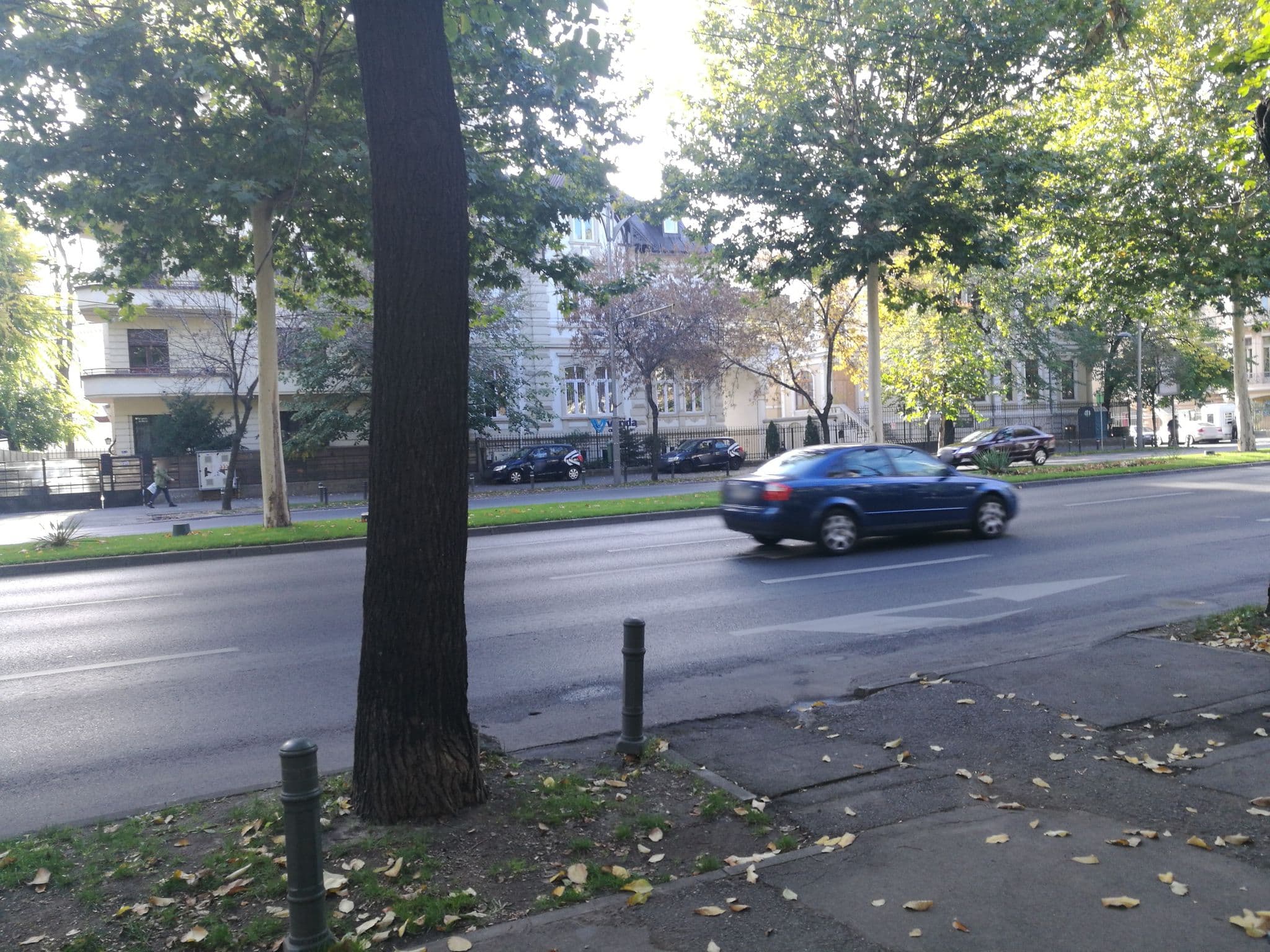 Street view near Grand Boulevard Apartment at Piata Romana, Bucharest