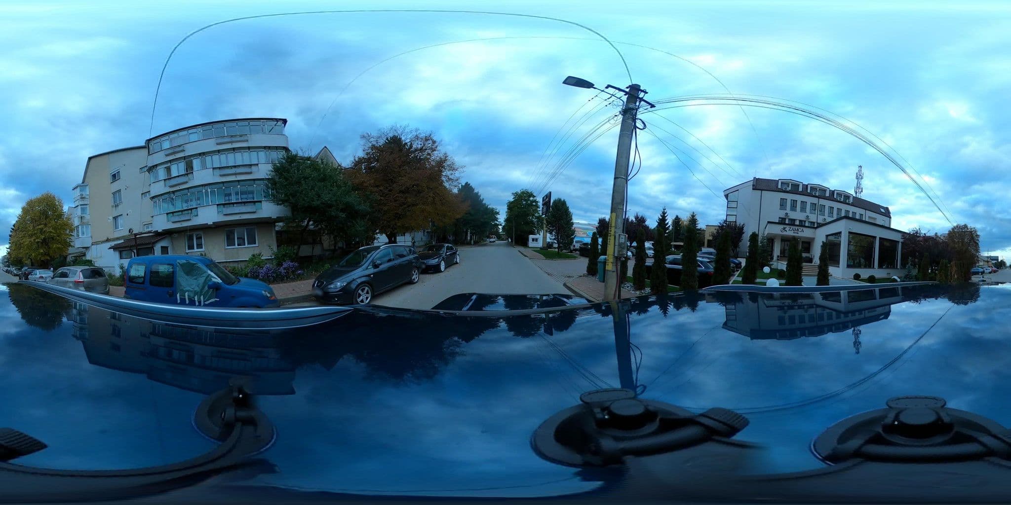 Street view near Hotel Zamca, Scheia — © DARIUSDINCA (CC BY-SA · Mapillary)