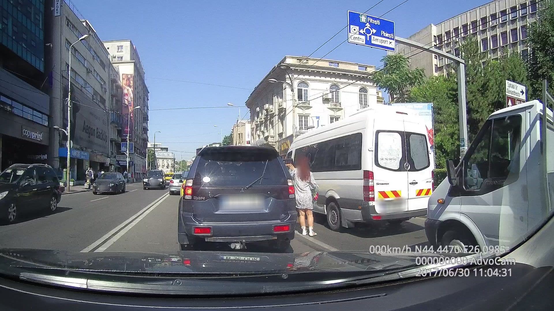 Street view near Sheraton Bucharest Hotel, Bucharest