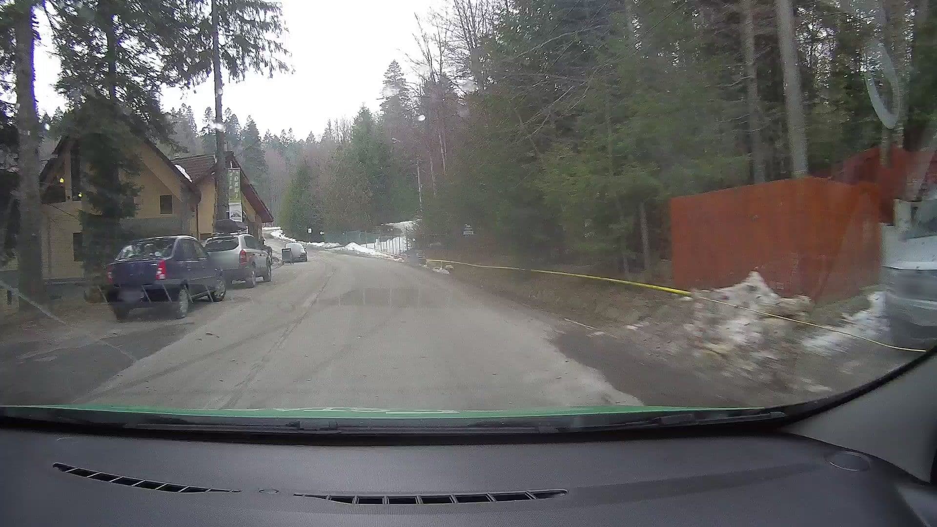 Street view near Vila la Coștilei, Sinaia
