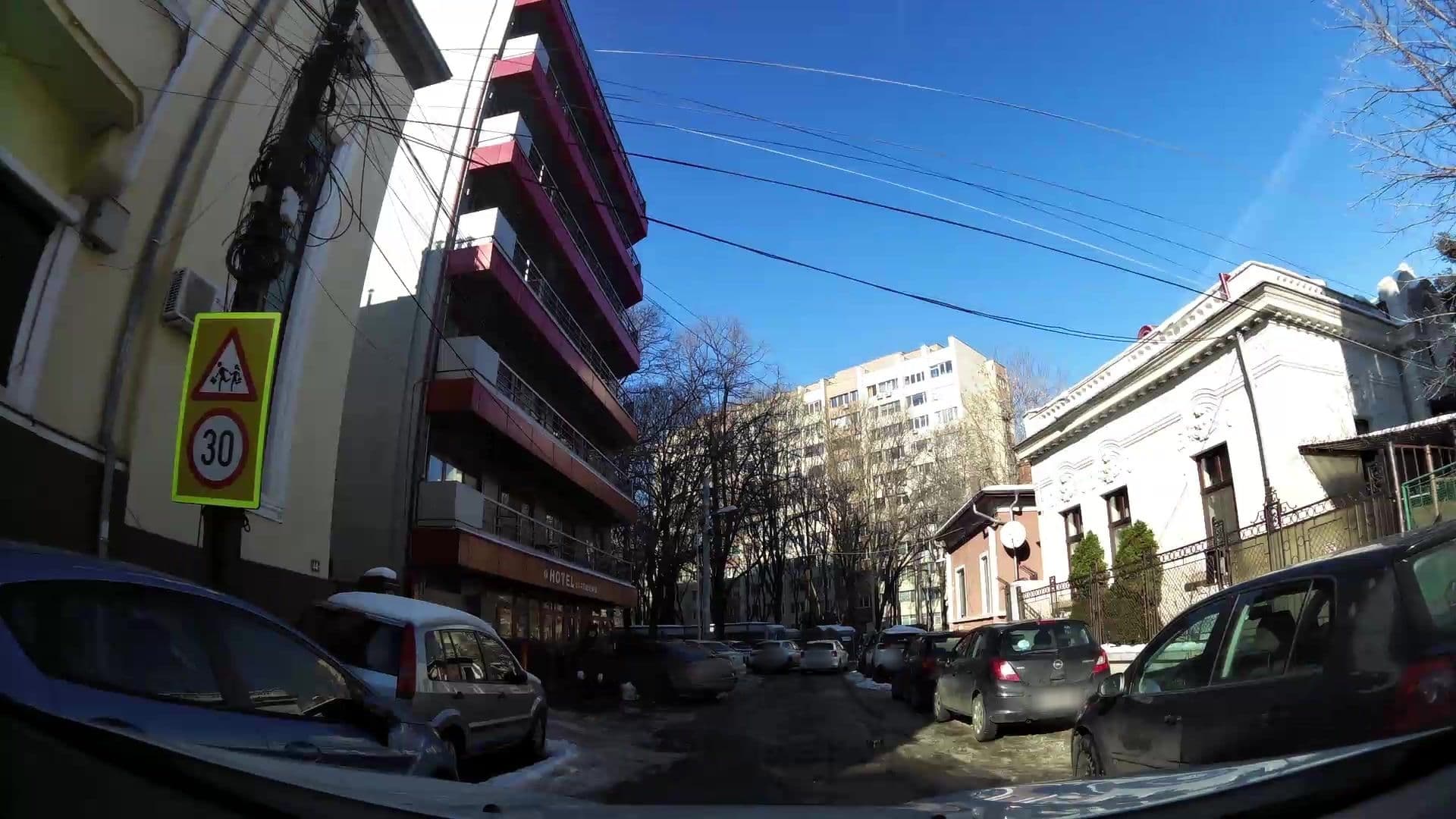 Street view near Hotel SS Residence, Bucharest