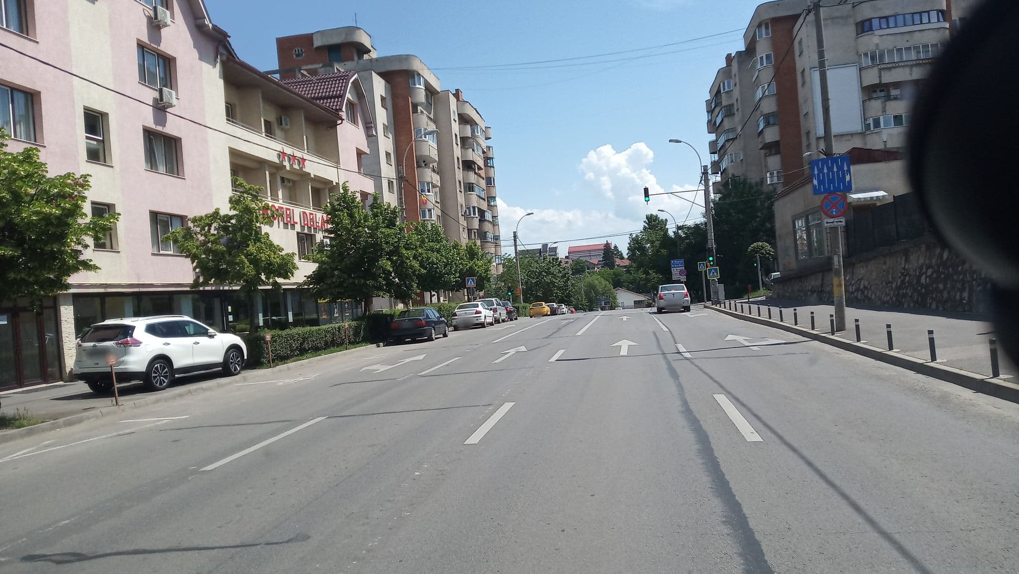 Street view near Hotel Delaf, Cluj-Napoca