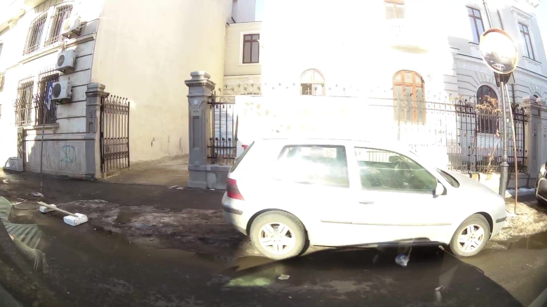 Street view near Hotel Lahovary Palace, Bucharest