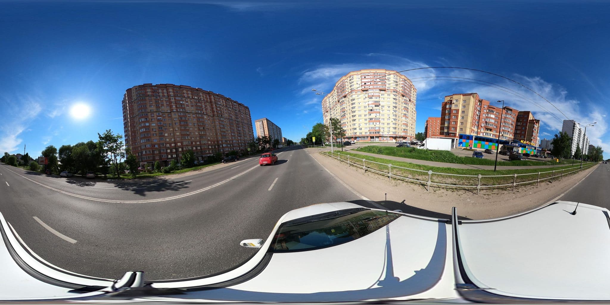 Street view near Гостиница для паломников при храме Михаила Архангела /Hostel Of The Archangel Mikhail Church/, Sergiyev Posad — © investproekt (CC BY-SA · Mapillary)