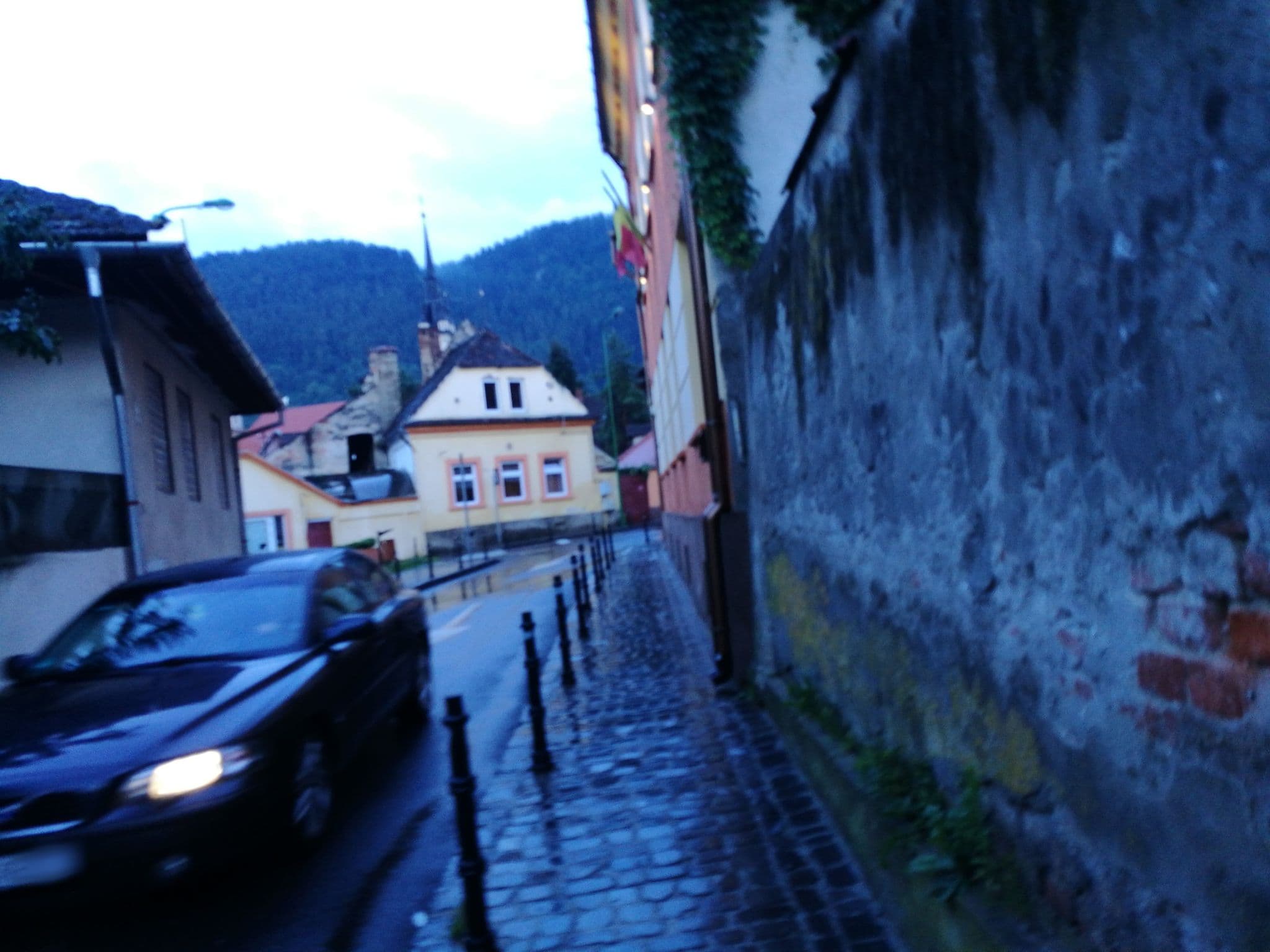 Street view near Curtea Brasoveana, Braşov