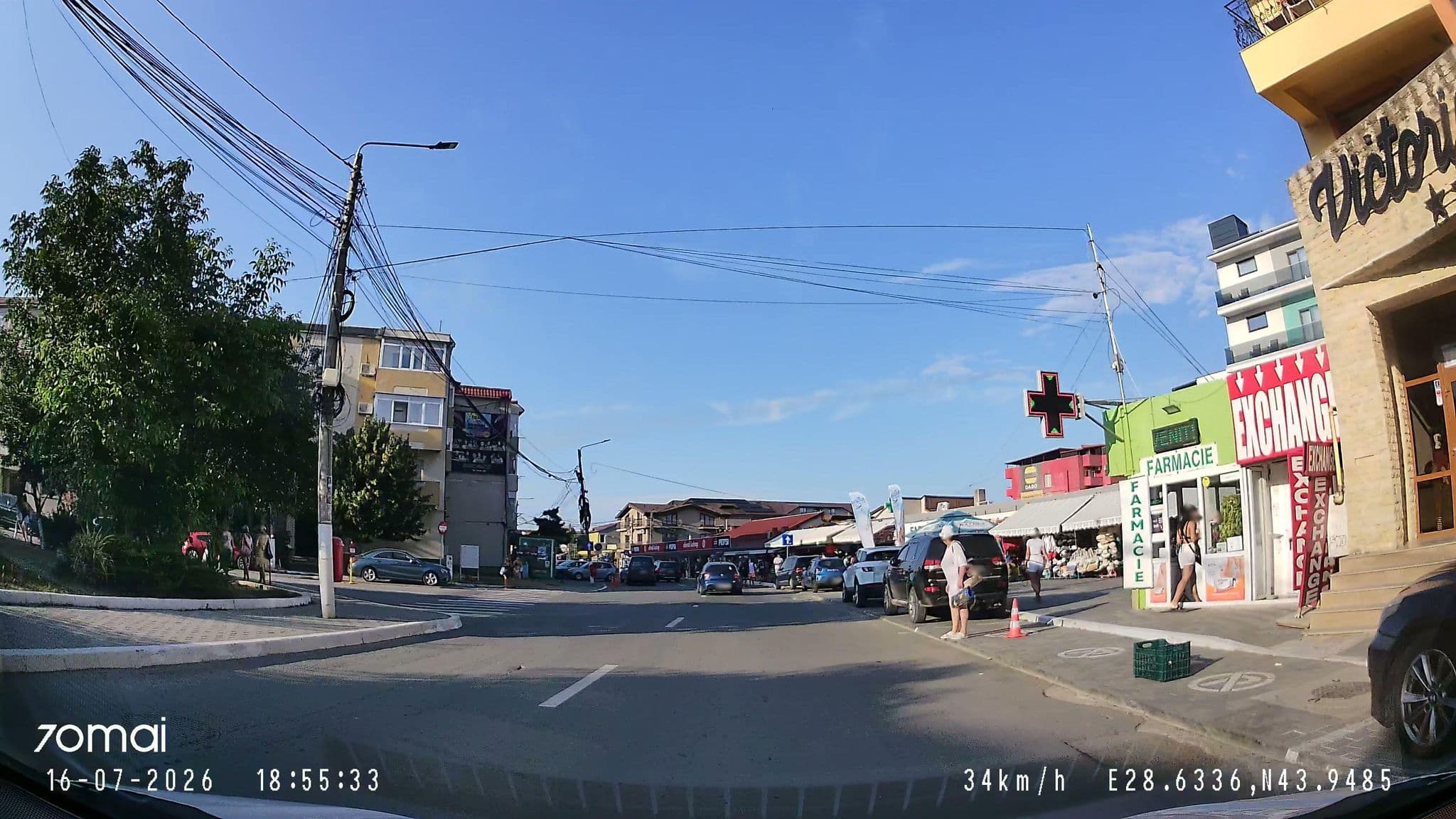 Street view near Hotel Victoria, Costineşti