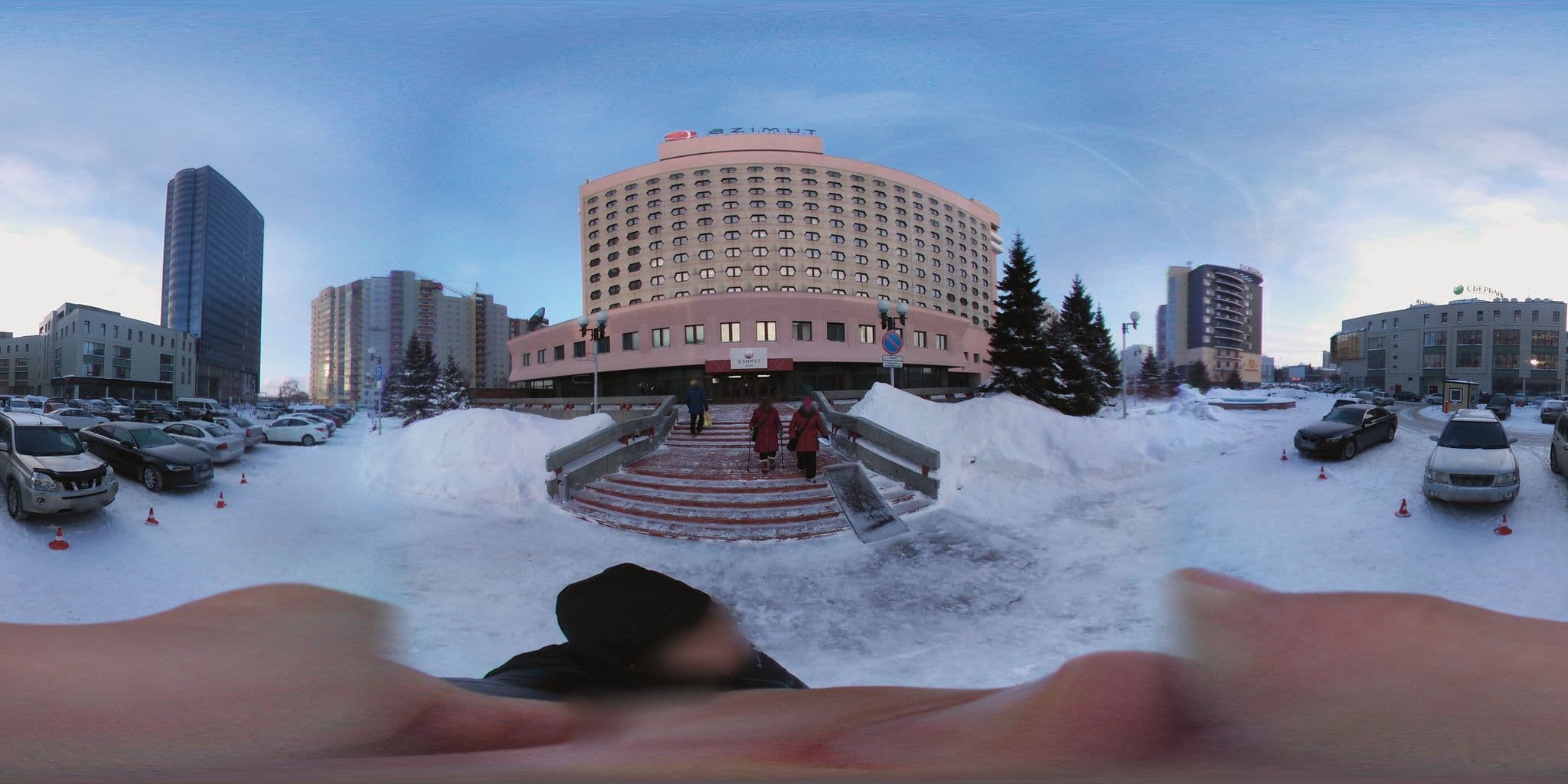 Street view near AZIMUT Hotel Siberia, Novosibirsk — © thx (CC BY-SA · Mapillary)