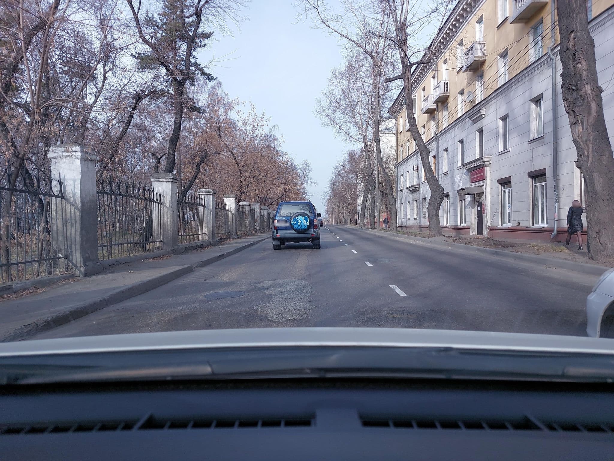 Street view near TransSib Hostel, Irkutsk — © mityukov (CC BY-SA · Mapillary)