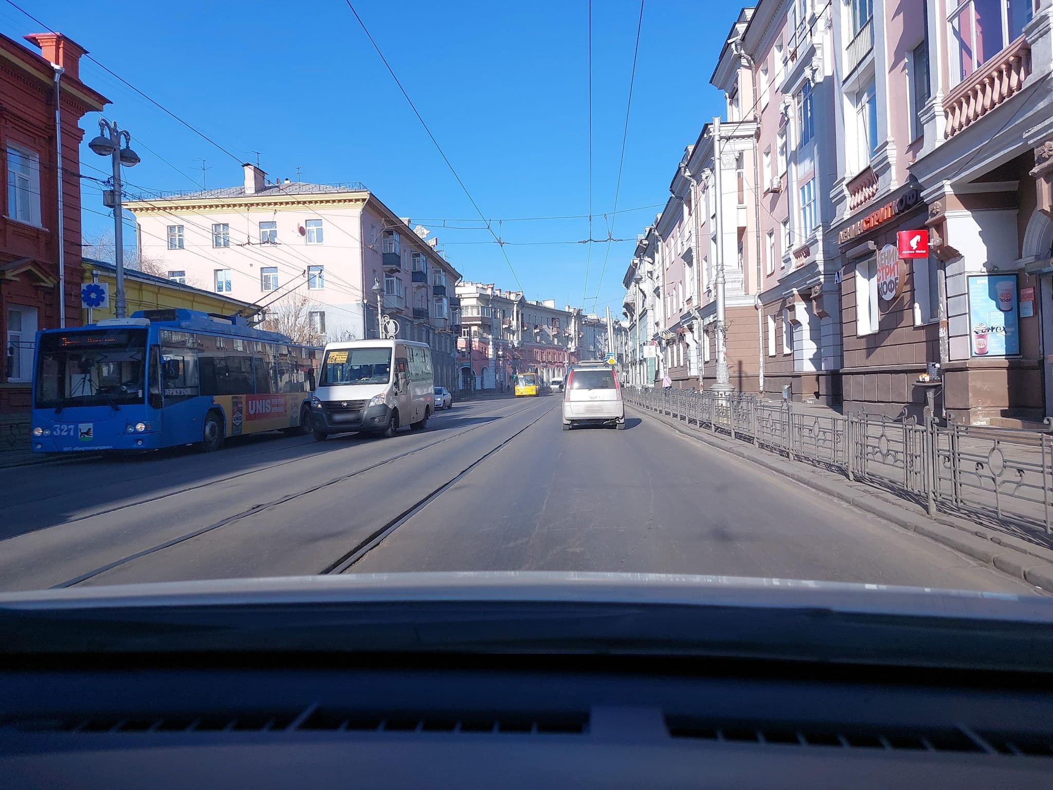 Street view near Baikaler Hostel, Irkutsk — © mityukov (CC BY-SA · Mapillary)