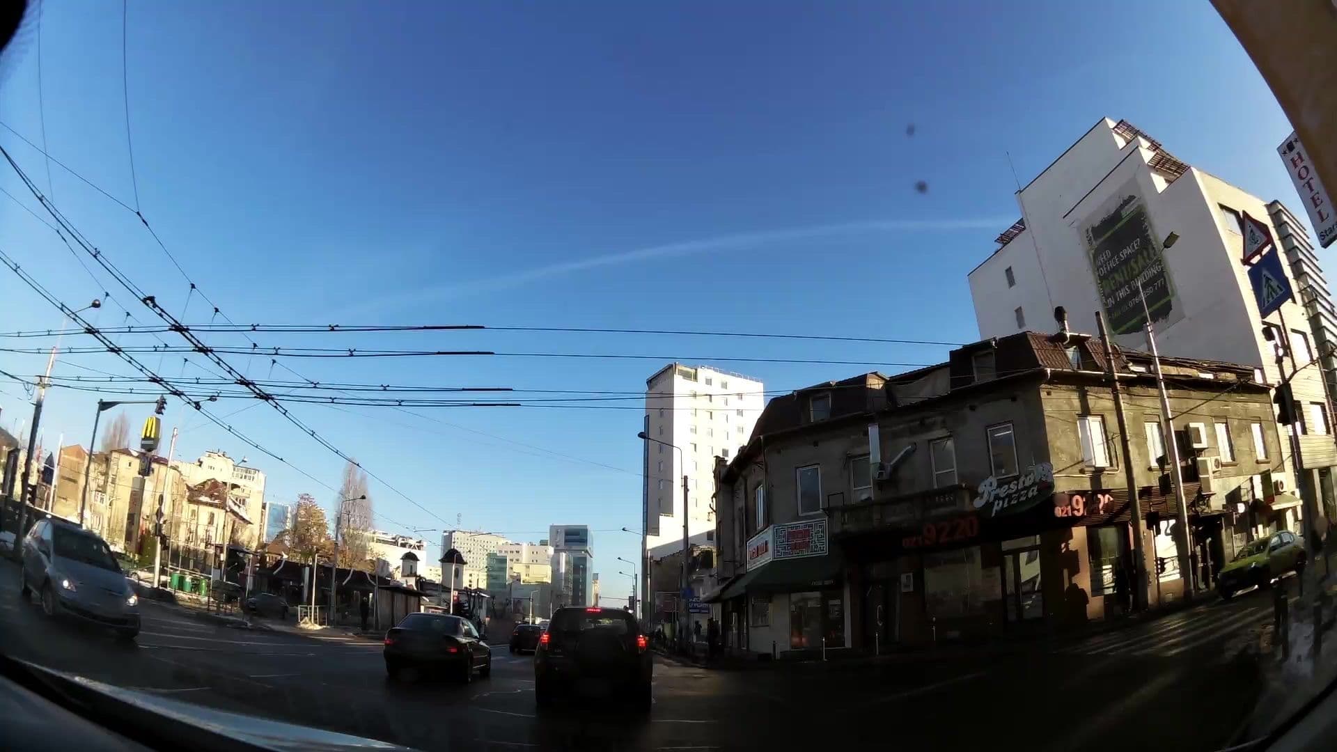 Street view near Hotel Stars, Bucharest