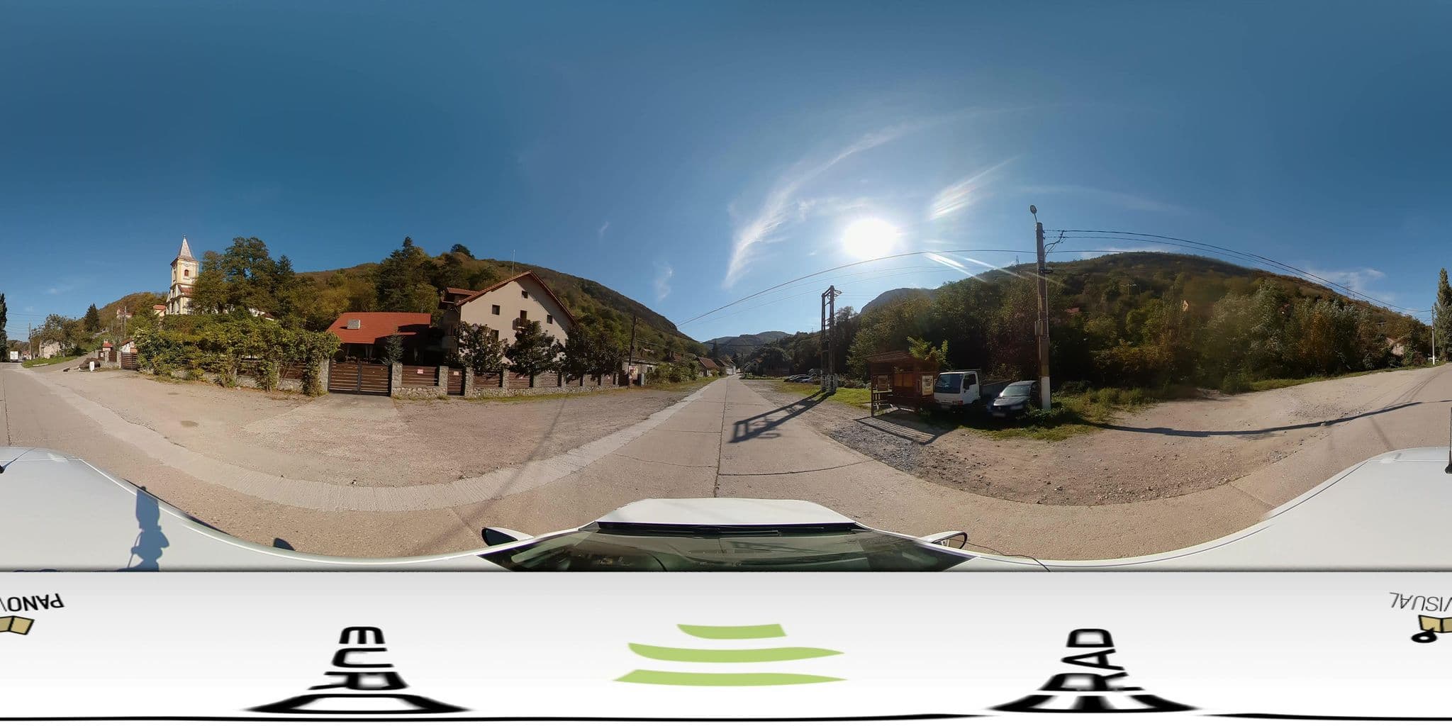 Street view near Pensiunea Rokers, Cărbunari — © panovisual (CC BY-SA · Mapillary)