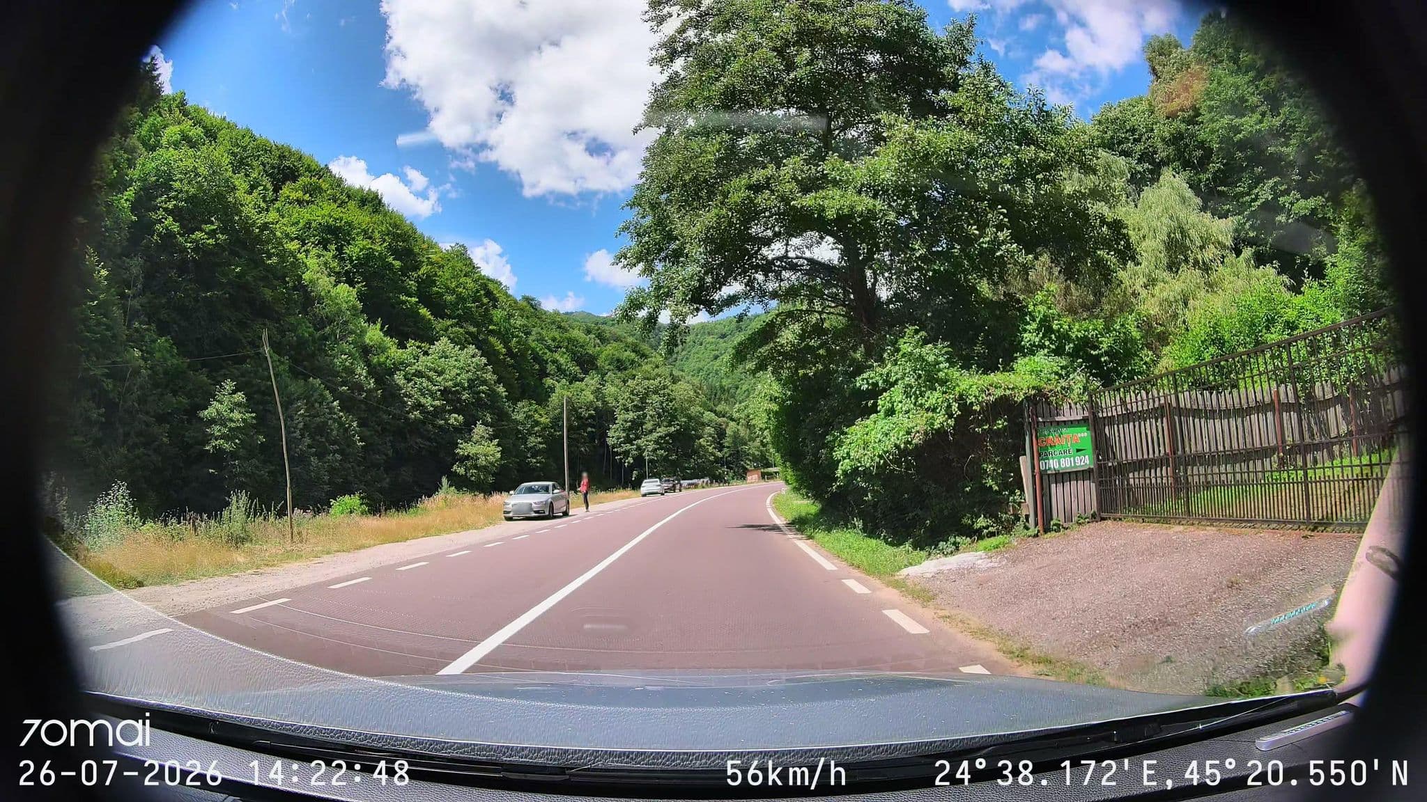 Street view near Pensiunea Voievozilor, Arefu — © doriel (CC BY-SA · Mapillary)