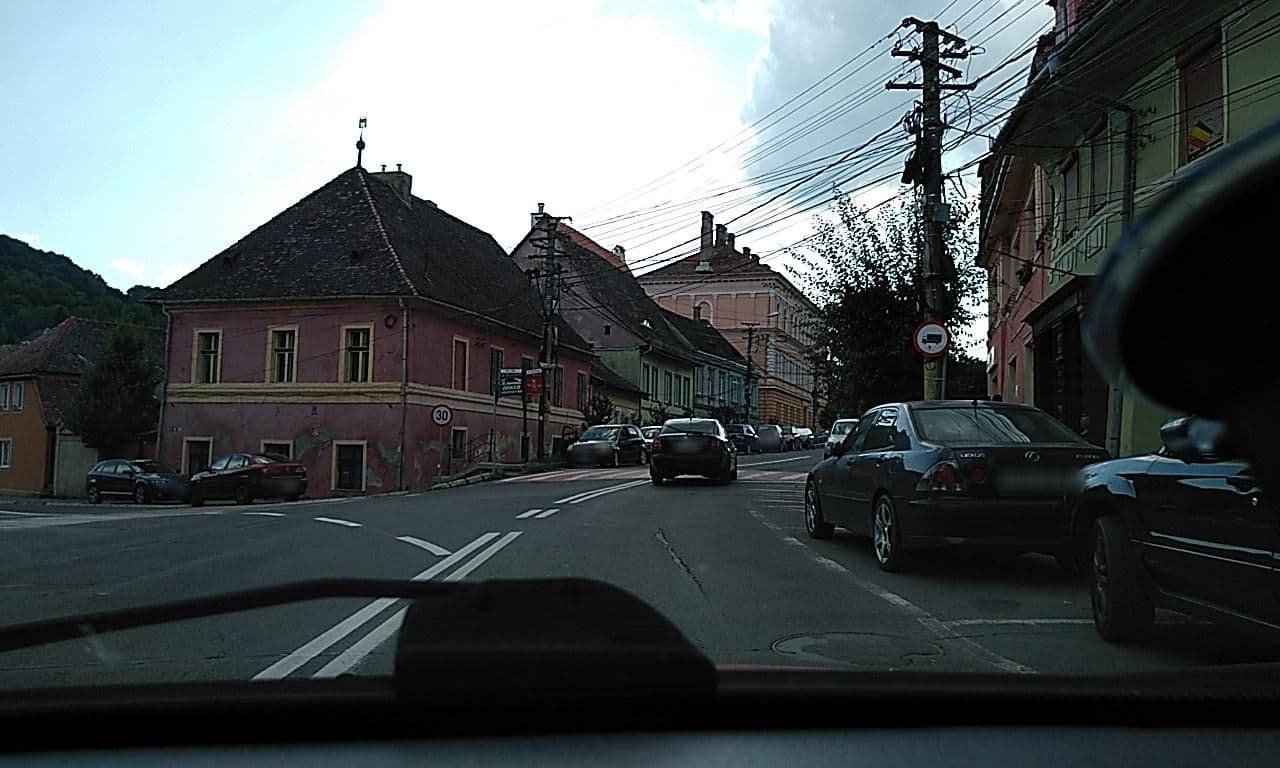 Street view near Casa Zielinski, Sighișoara — © tavi (CC BY-SA · Mapillary)