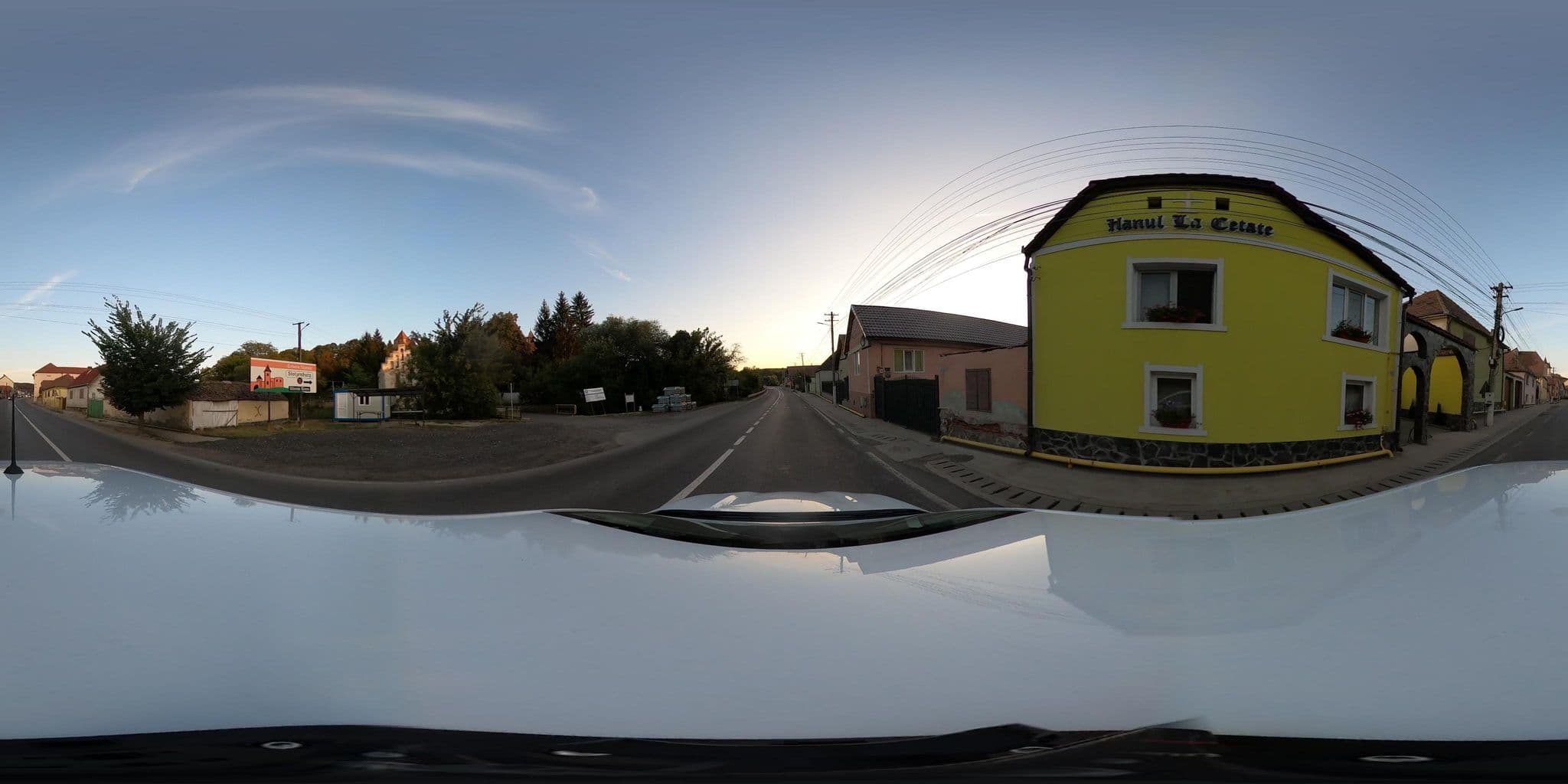Street view near Pensiunea la Cetate, Slimnic — © Pill0r360 (CC BY-SA · Mapillary)