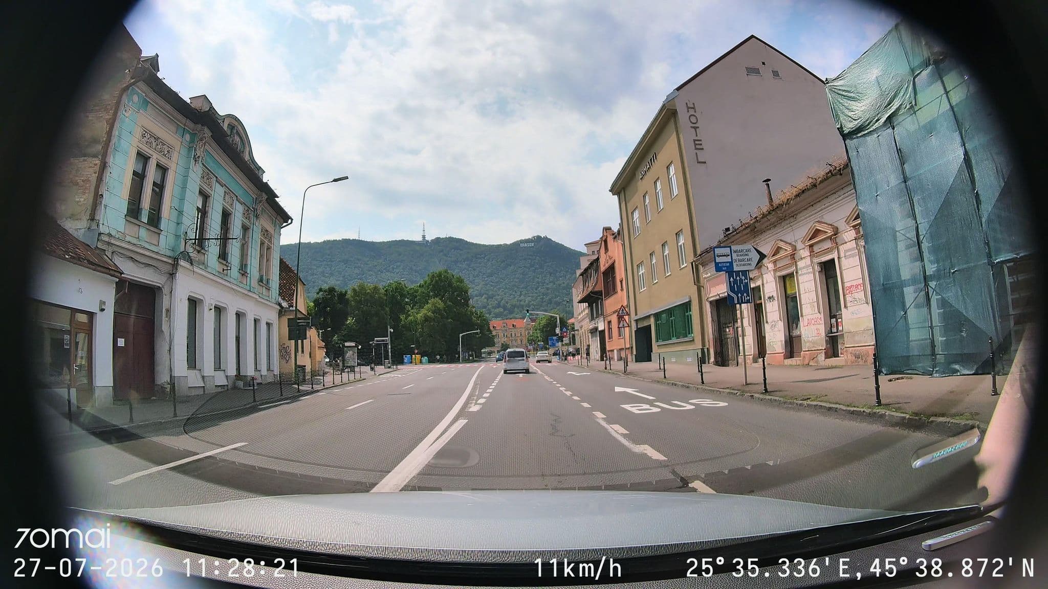 Street view near Carrousel Hostel, Braşov — © doriel (CC BY-SA · Mapillary)