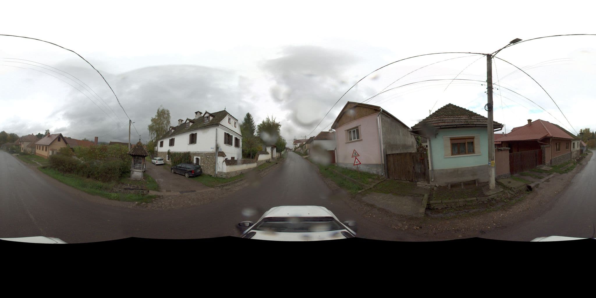 Street view near Count Kálnoky's Guesthouse, Ormeniş — © Csimi (CC BY-SA · Mapillary)