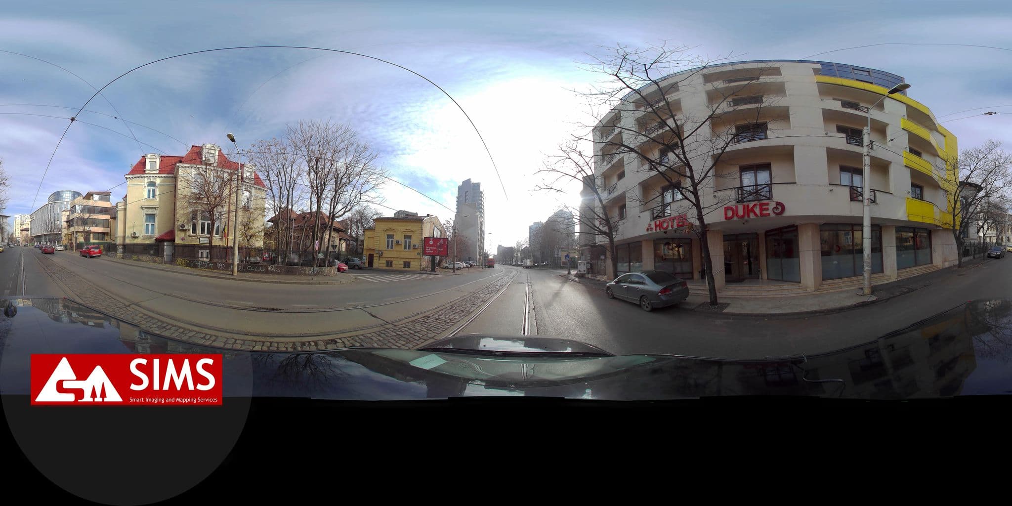 Street view near Duke Hotel, Bucharest — © SIMS (CC BY-SA · Mapillary)