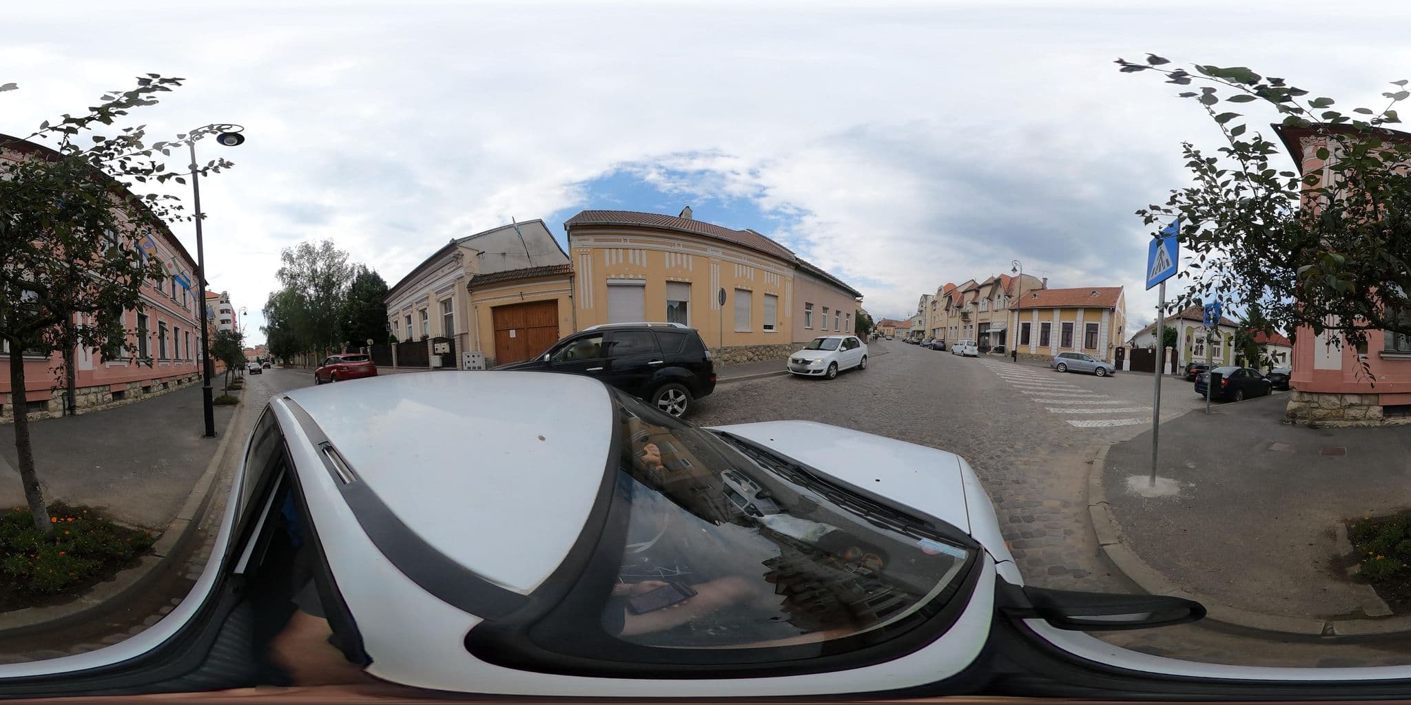Street view near Lucia Panzió, Sfântu Gheorghe — © grozsa11 (CC BY-SA · Mapillary)