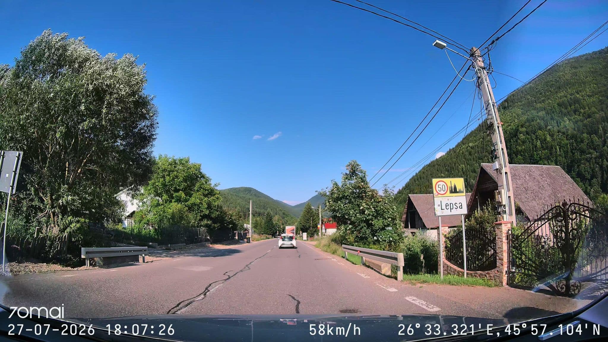 Street view near Pensiunea Damatis, Rucăreni — © doriel (CC BY-SA · Mapillary)