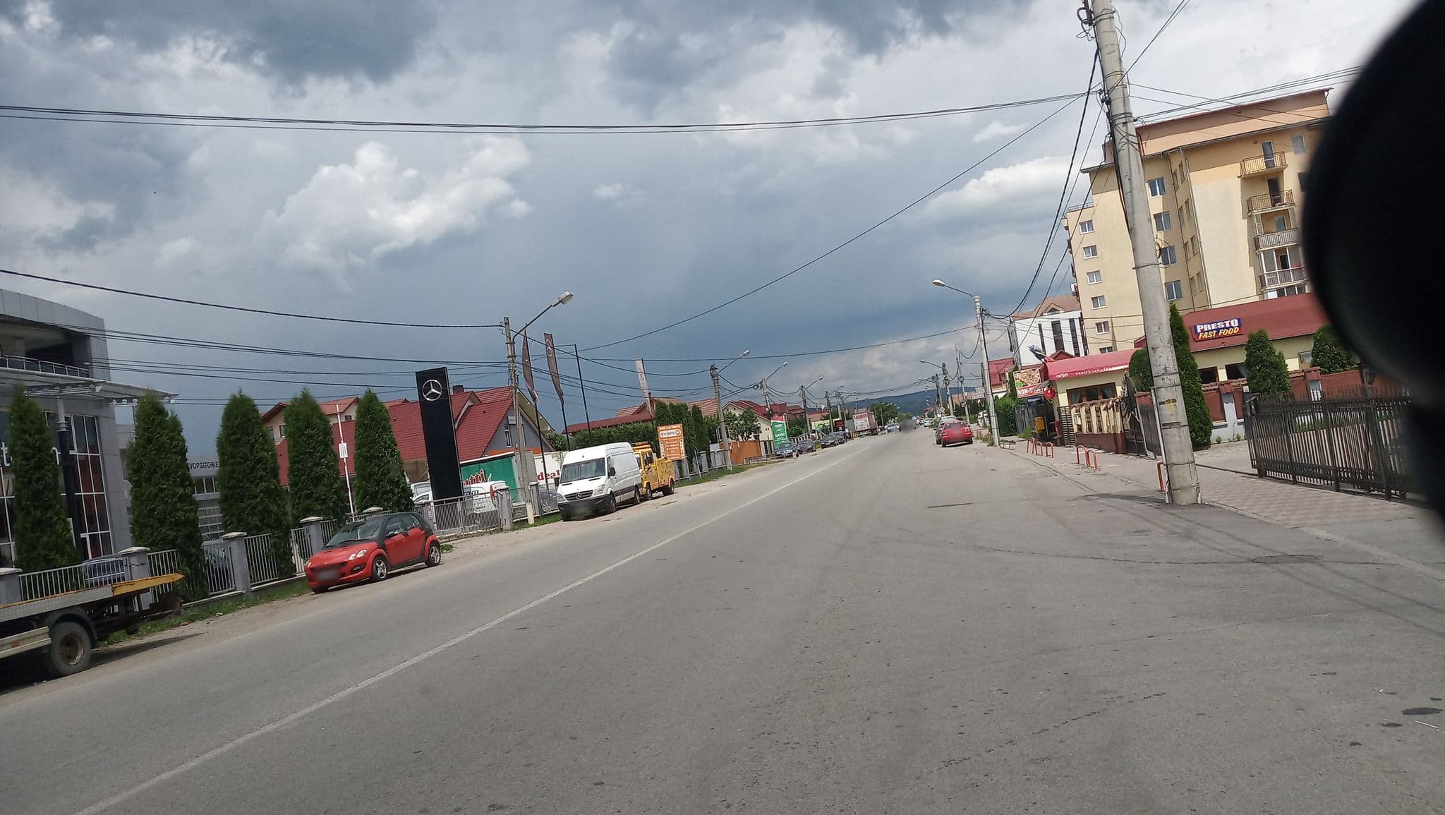 Street view near Pensiunea Romance, Bistriţa — © tavi (CC BY-SA · Mapillary)